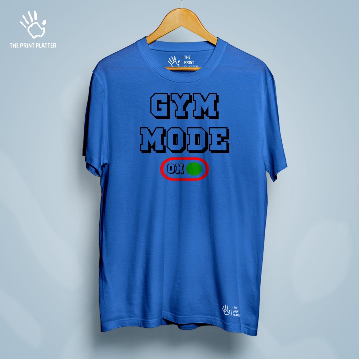 Gym Mode On Cotton Bio Wash 180gsm T-shirt | T-R33