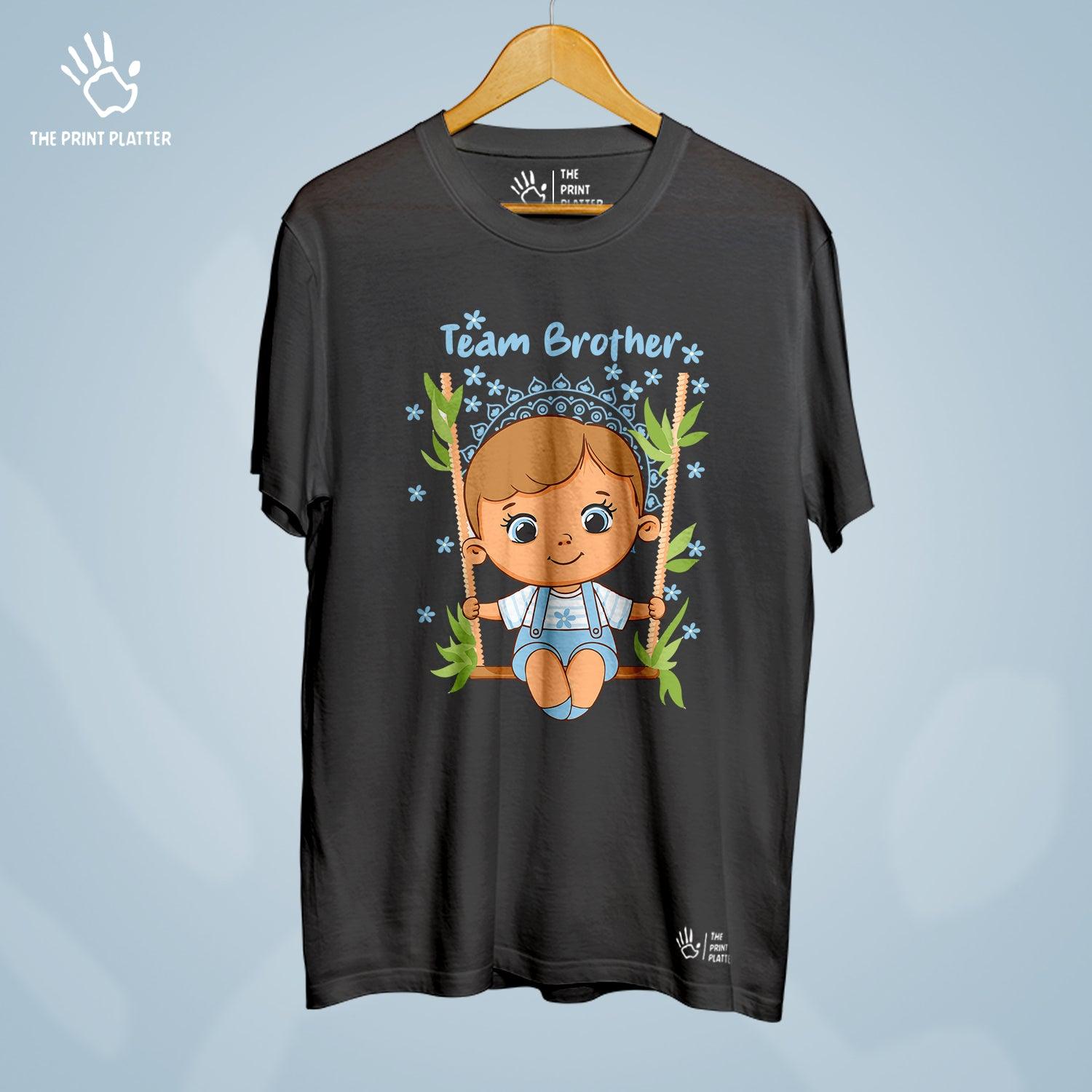 Team Brother Raksha Bandhan Cotton Bio Wash 180gsm T-shirt | T-R338
