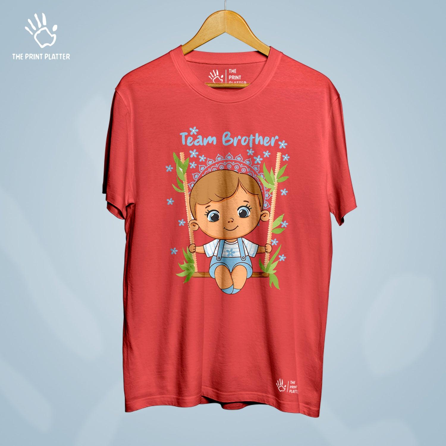 Team Brother Raksha Bandhan Cotton Bio Wash 180gsm T-shirt | T-R338