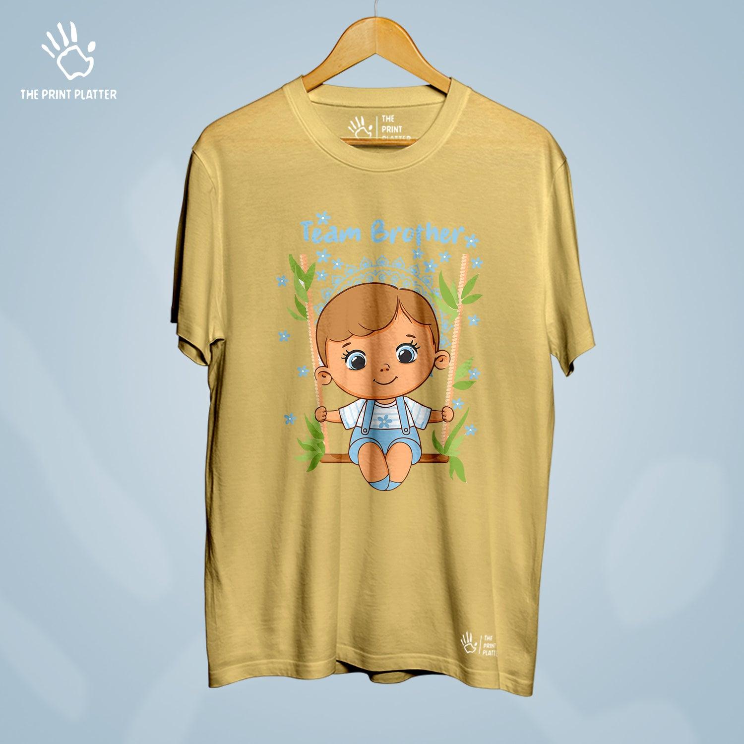Team Brother Raksha Bandhan Cotton Bio Wash 180gsm T-shirt | T-R338