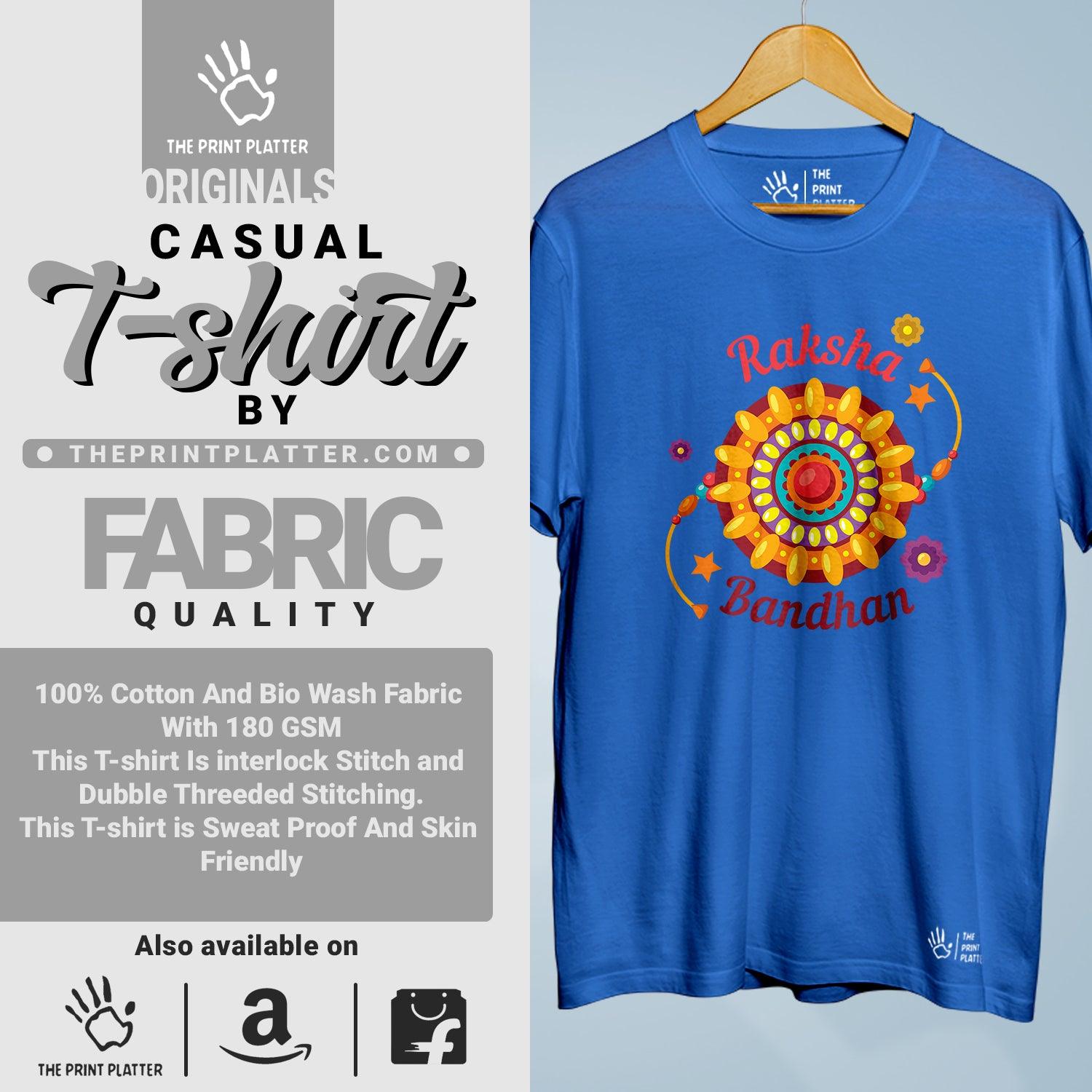 Raksha Bandhan Cotton Bio Wash 180gsm T-shirt | T-R340