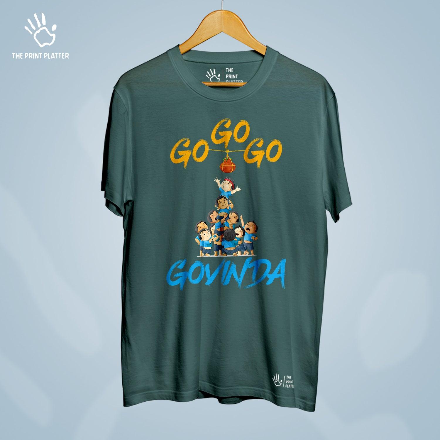 Go Go Govinda Cotton Bio Wash 180gsm T-shirt | T-R344
