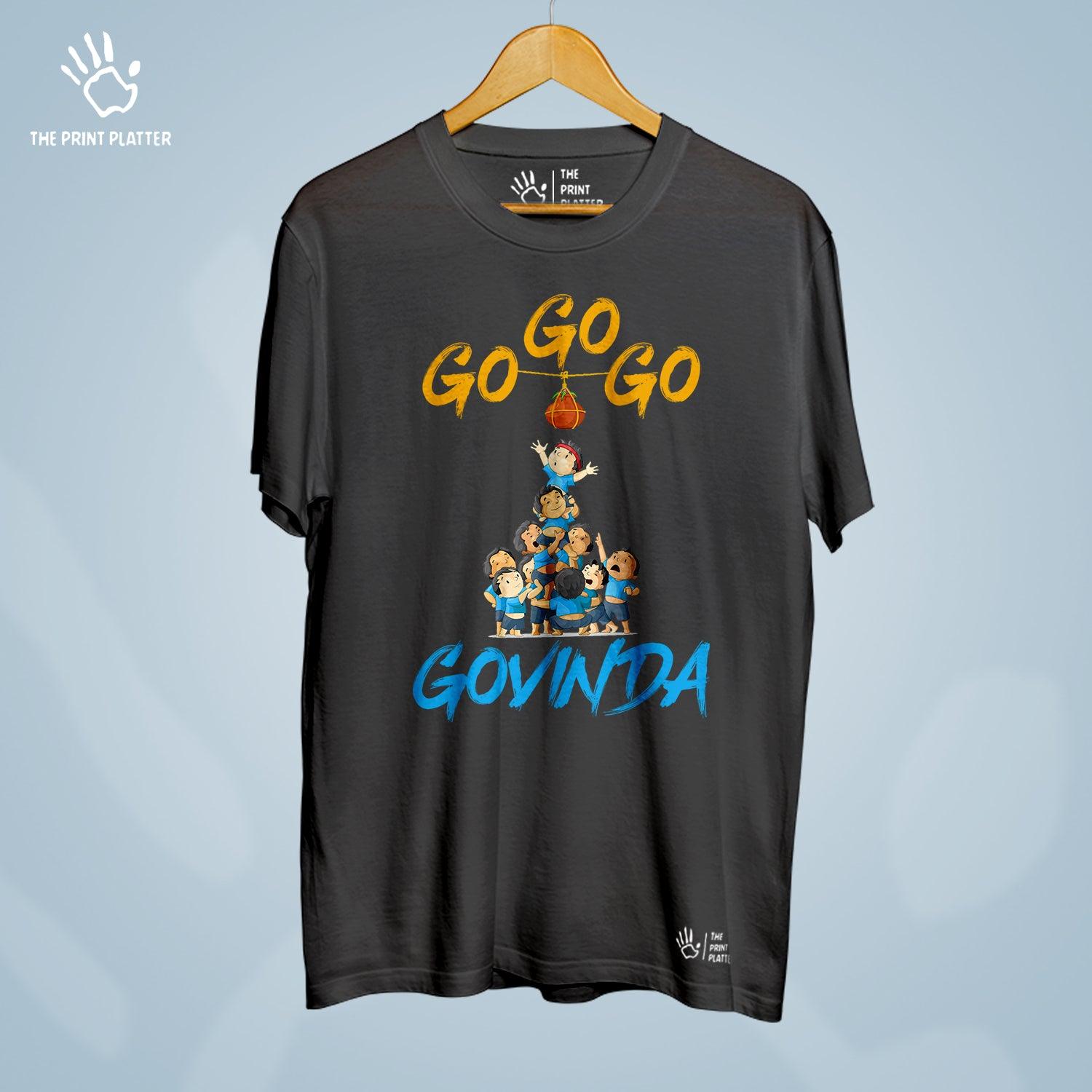 Go Go Govinda Cotton Bio Wash 180gsm T-shirt | T-R344