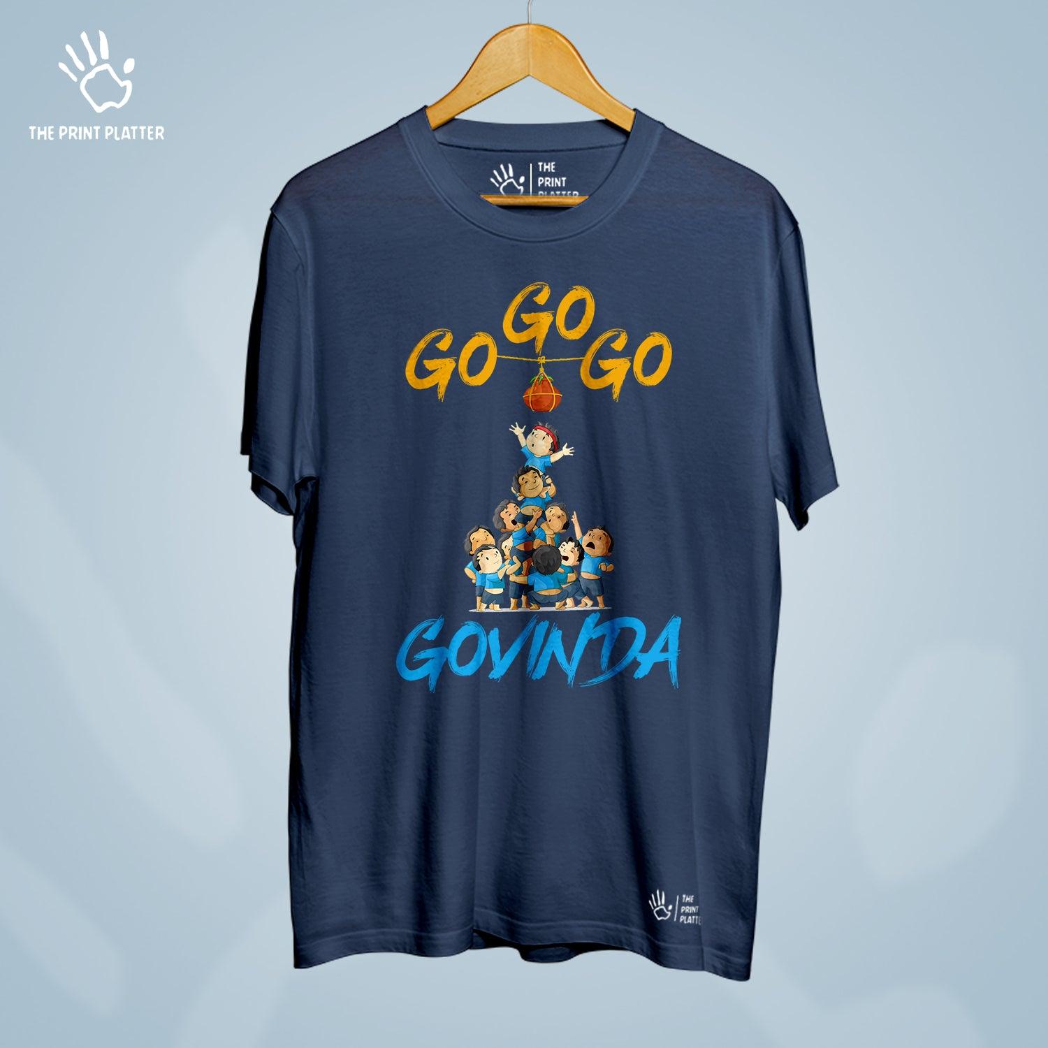 Go Go Govinda Cotton Bio Wash 180gsm T-shirt | T-R344
