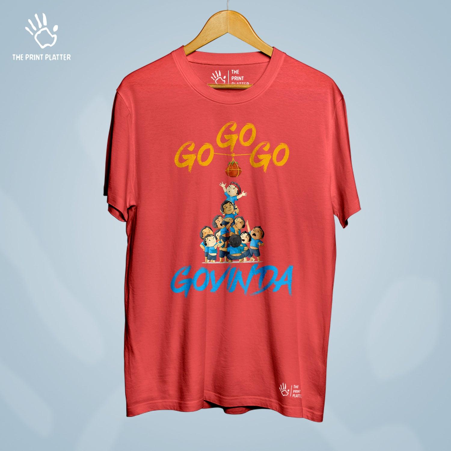 Go Go Govinda Cotton Bio Wash 180gsm T-shirt | T-R344