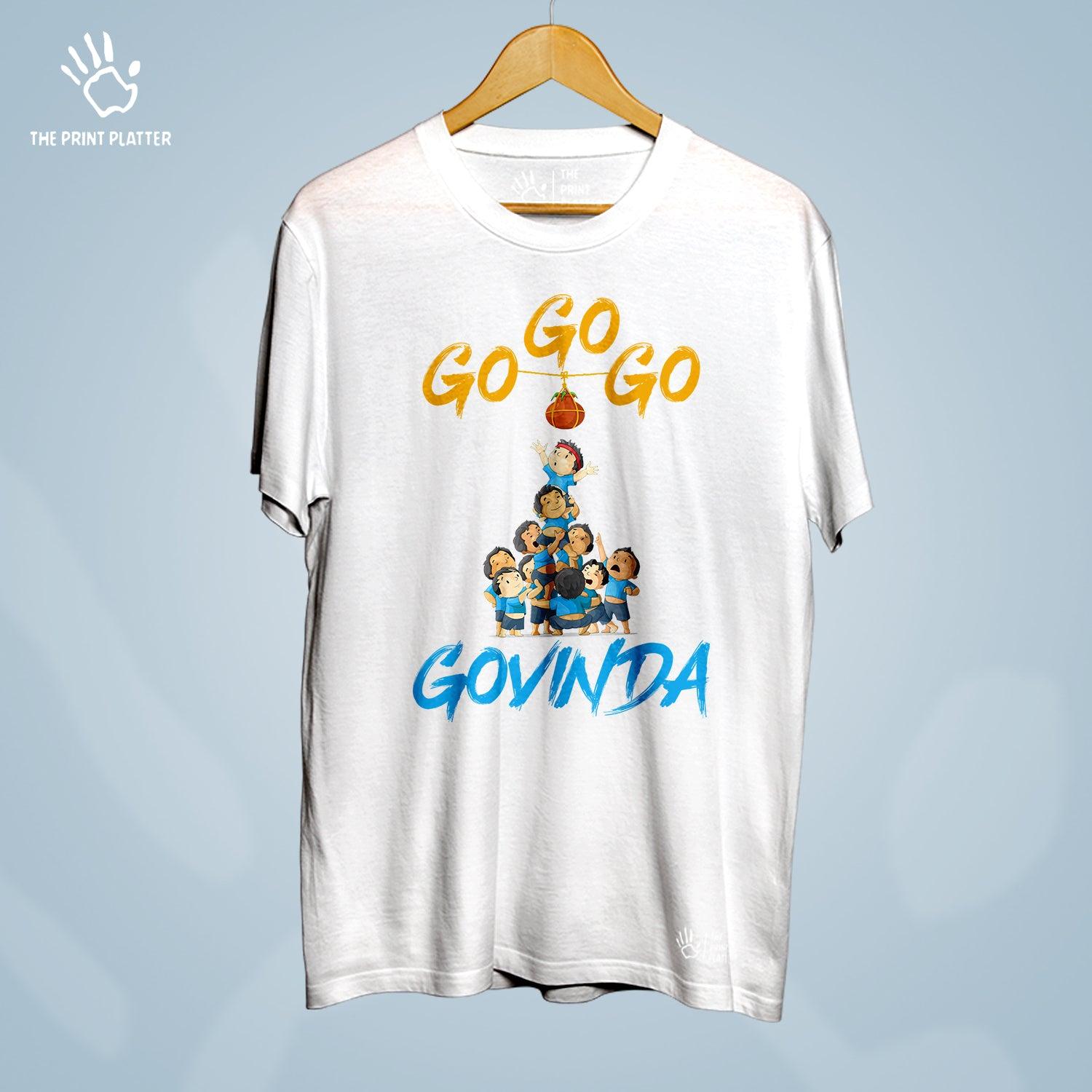 Go Go Govinda Cotton Bio Wash 180gsm T-shirt | T-R344