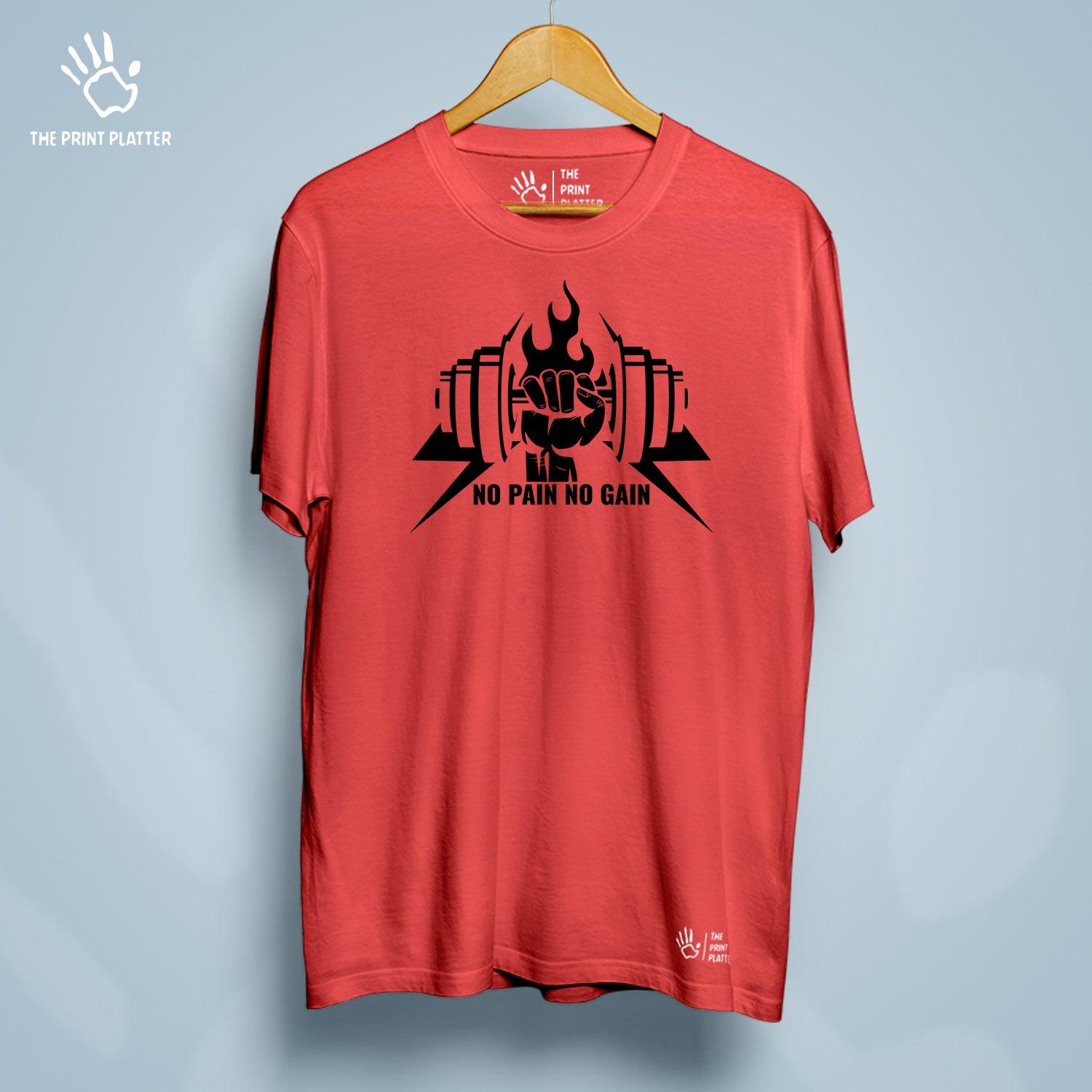 No Pain No Gain Cotton Bio Wash 180gsm T-shirt | T-R36