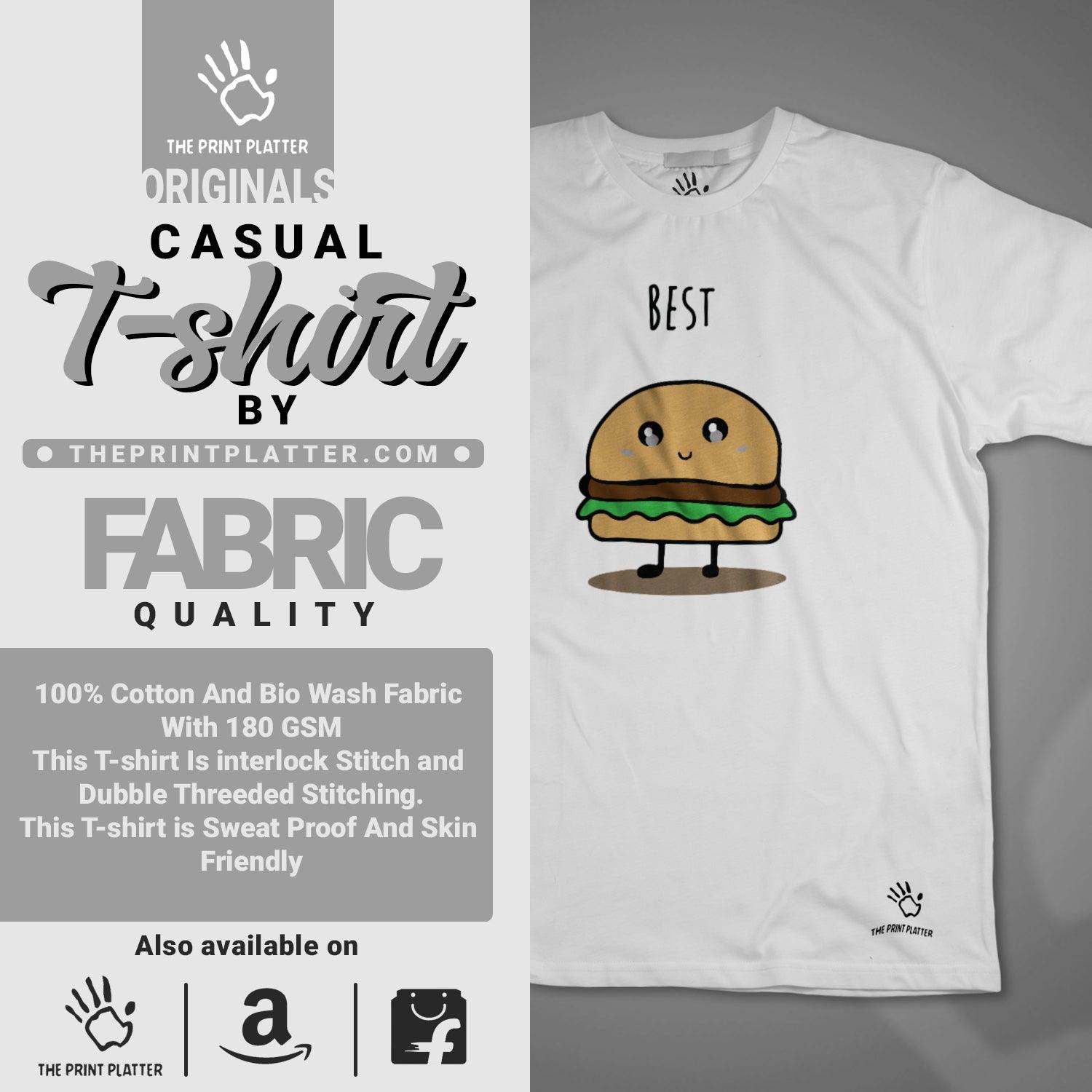 Best Burger Cotton Bio Wash 180gsm T-shirt | T12
