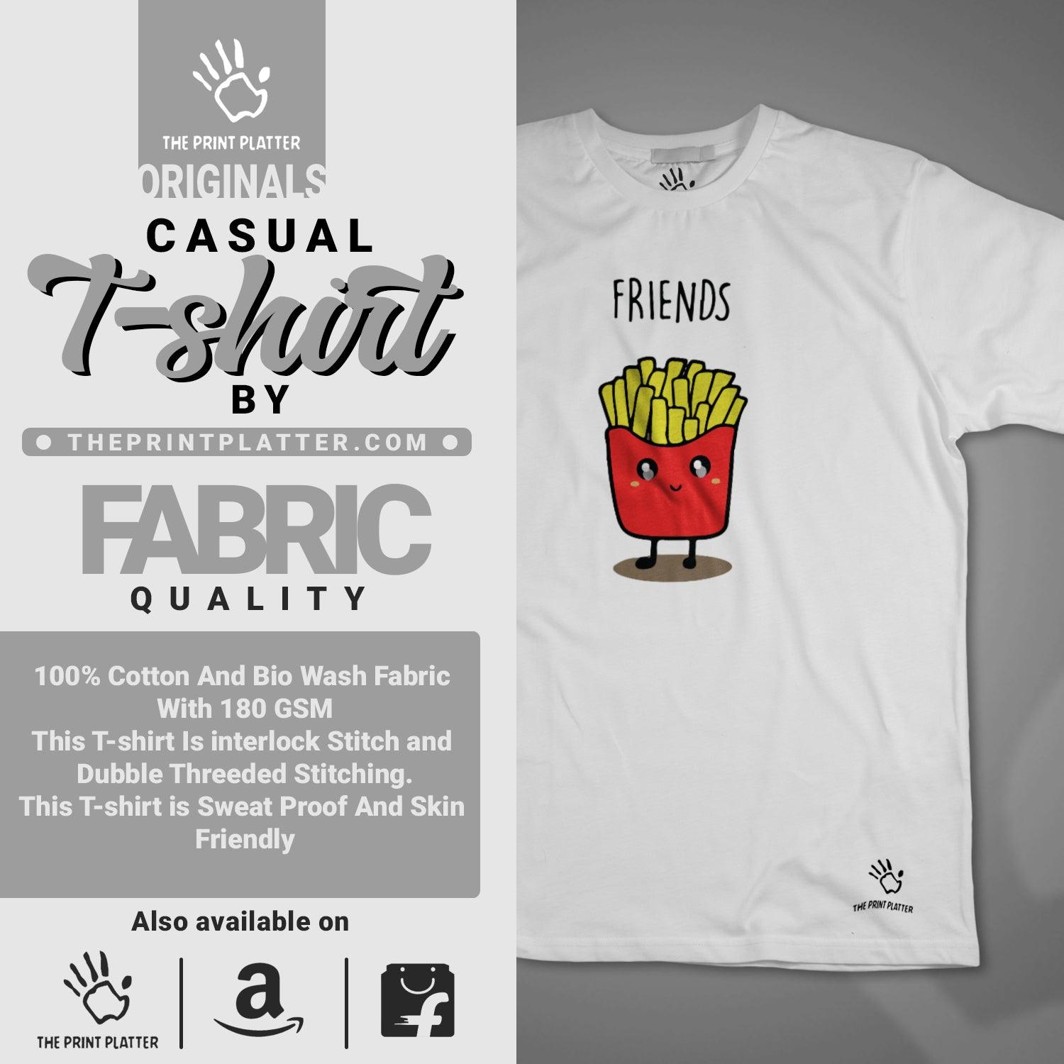 Friend Fries Cotton Bio Wash 180gsm T-shirt | T13