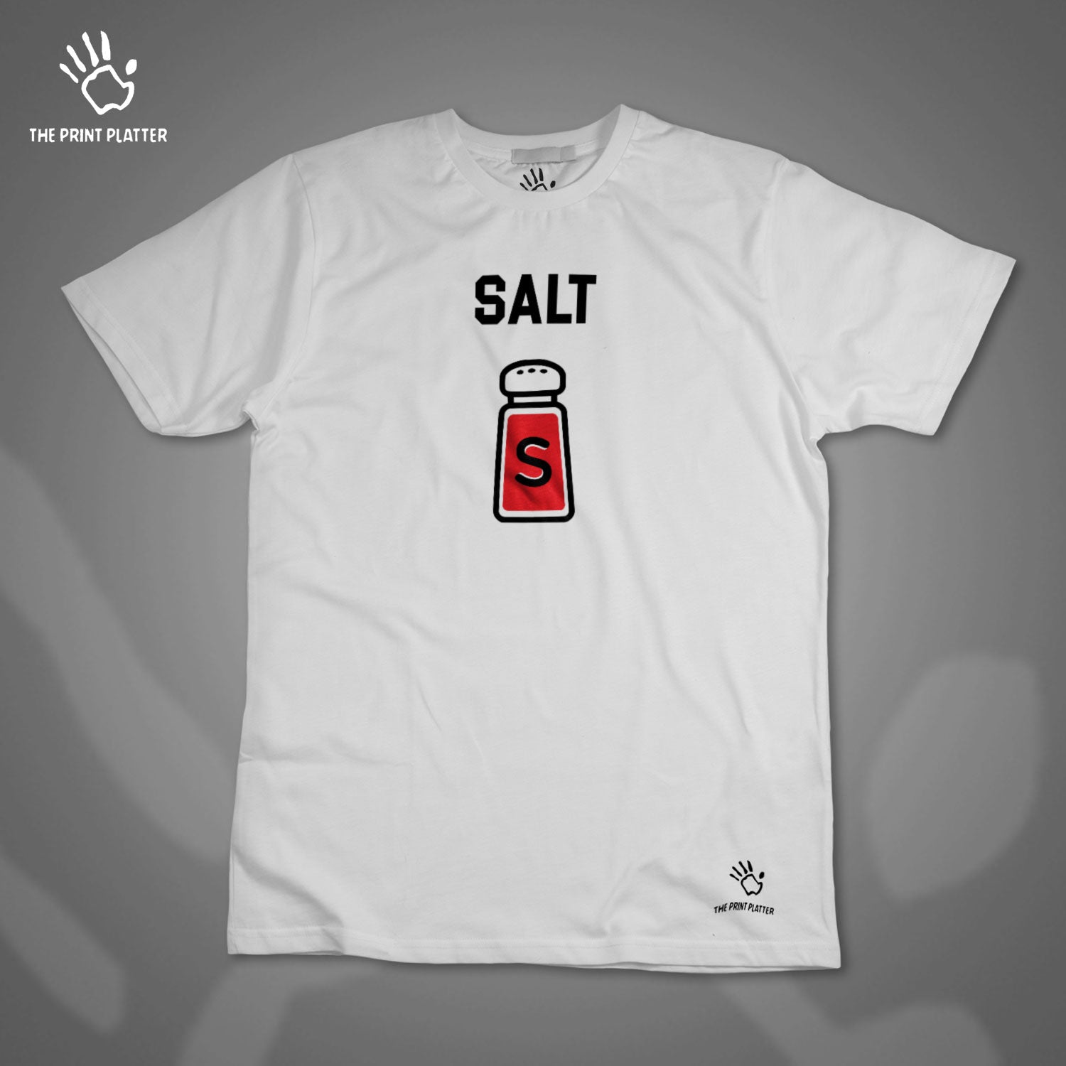 SALT Casual wear Cotton Bio Wash 180gsm T-shirt | T15-SALT