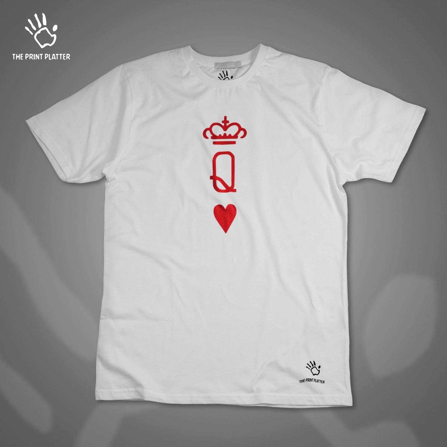 Queen of Hearts Cotton Bio Wash 180gsm T-shirt | T21