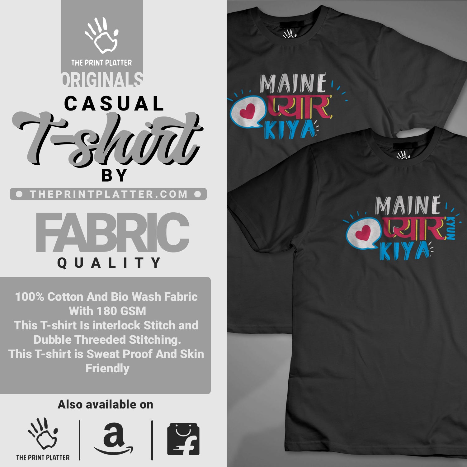 PyaarKiaMagarQ T-SHIRT FOR UNISEX CASUAL WEAR