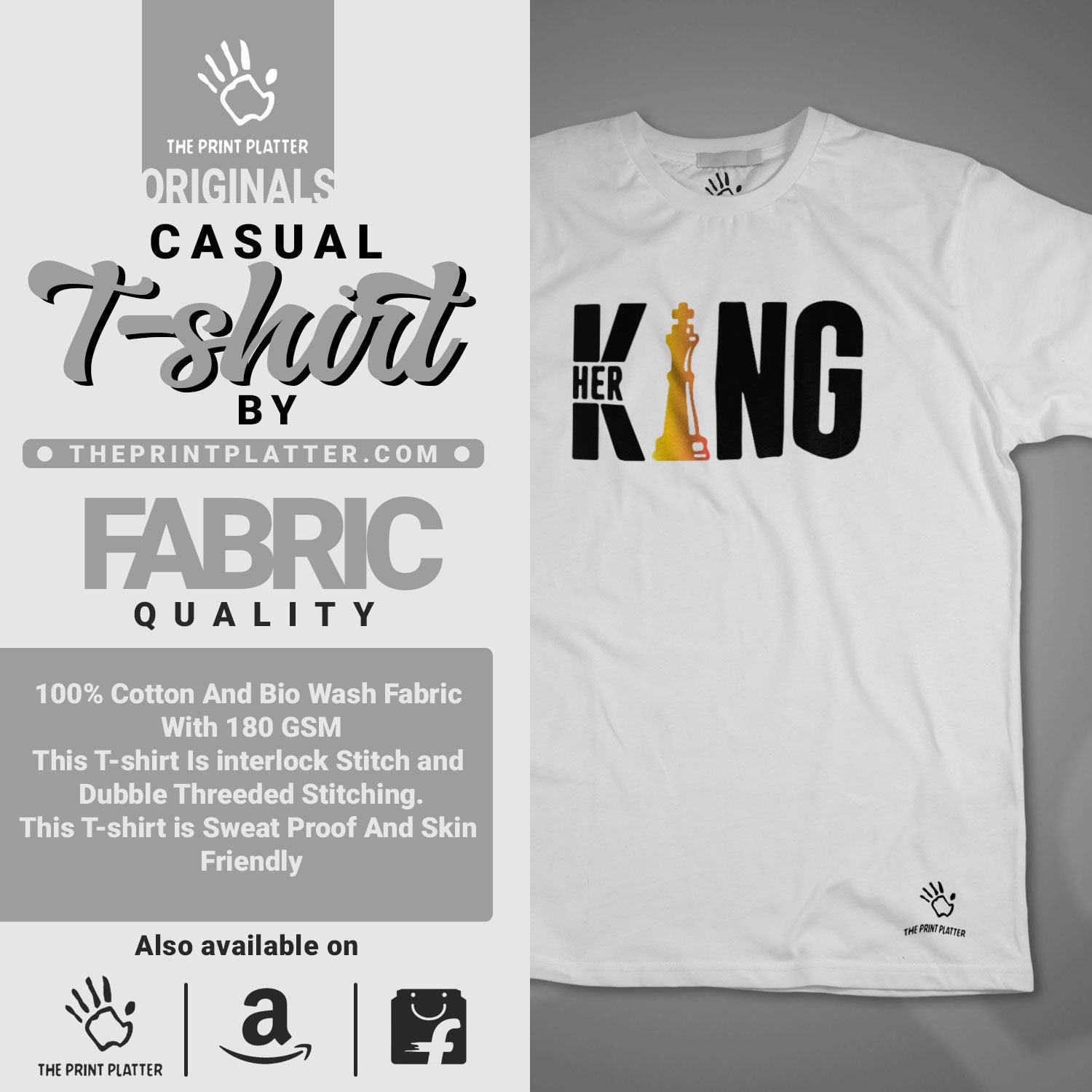 Her King Cotton Bio Wash 180gsm T-shirt |T40