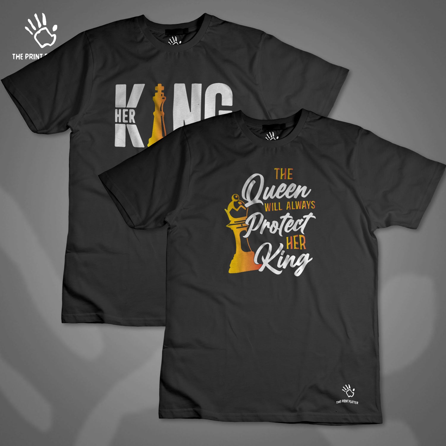 King_QueenOfChess COUPLE T-SHIRT | T41