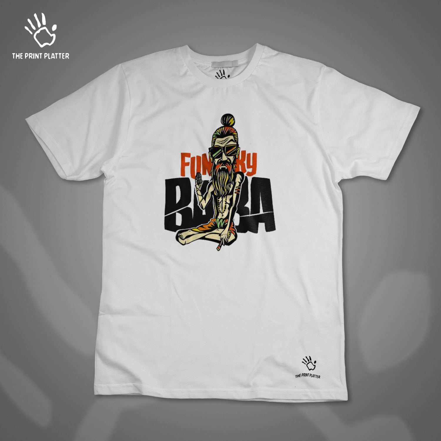 Funkey Baba Cotton Bio Wash 180gsm T-shirt |T45...