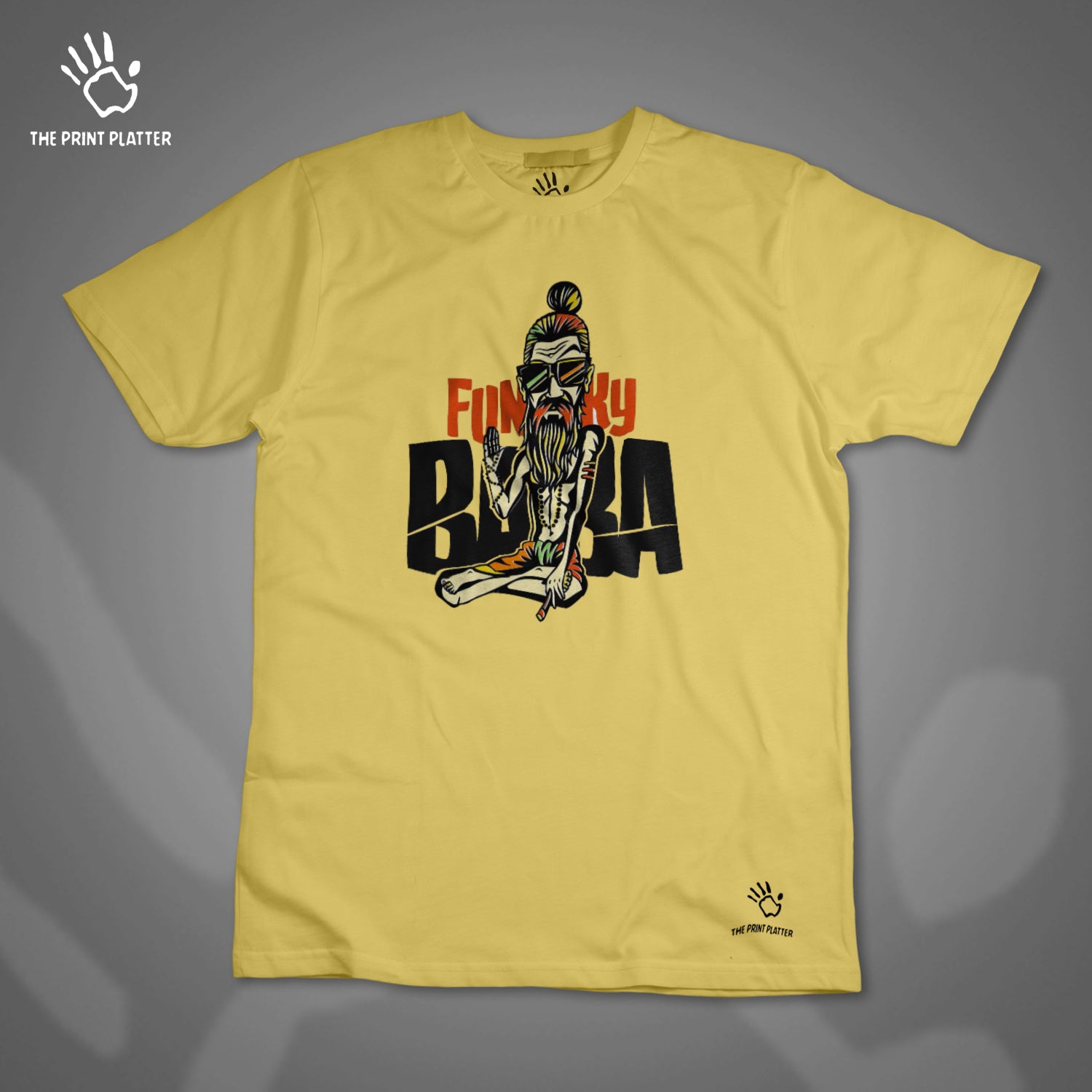 Funkey Baba Cotton Bio Wash 180gsm T-shirt |T45...