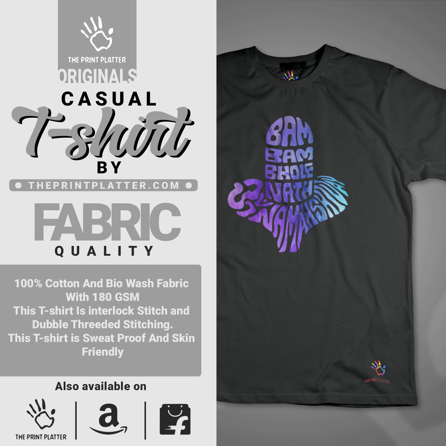 BamBamBhole T-SHIRT FOR MEN WOMEN CASUAL WEAR