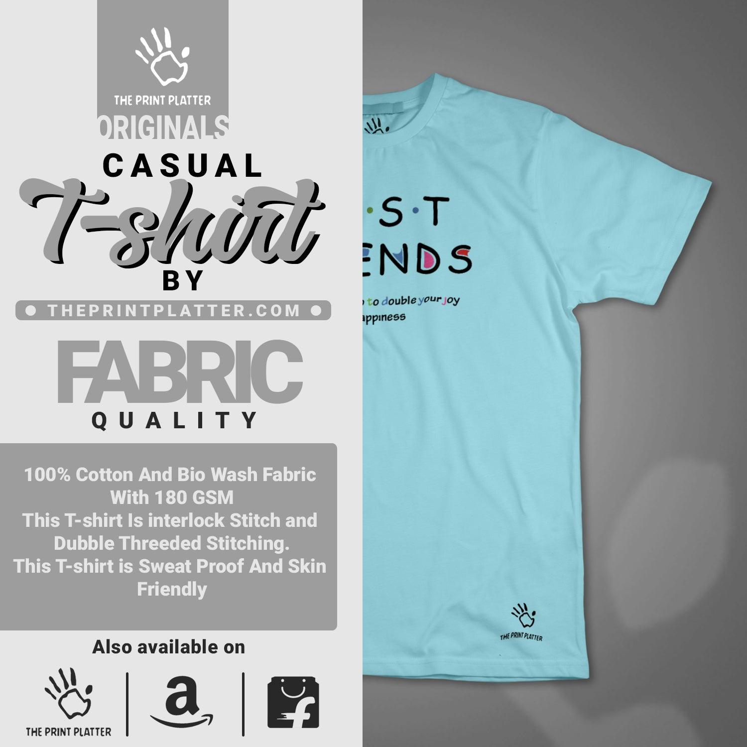 Best Friends Cotton Bio Wash 180gsm T-shirt |T51