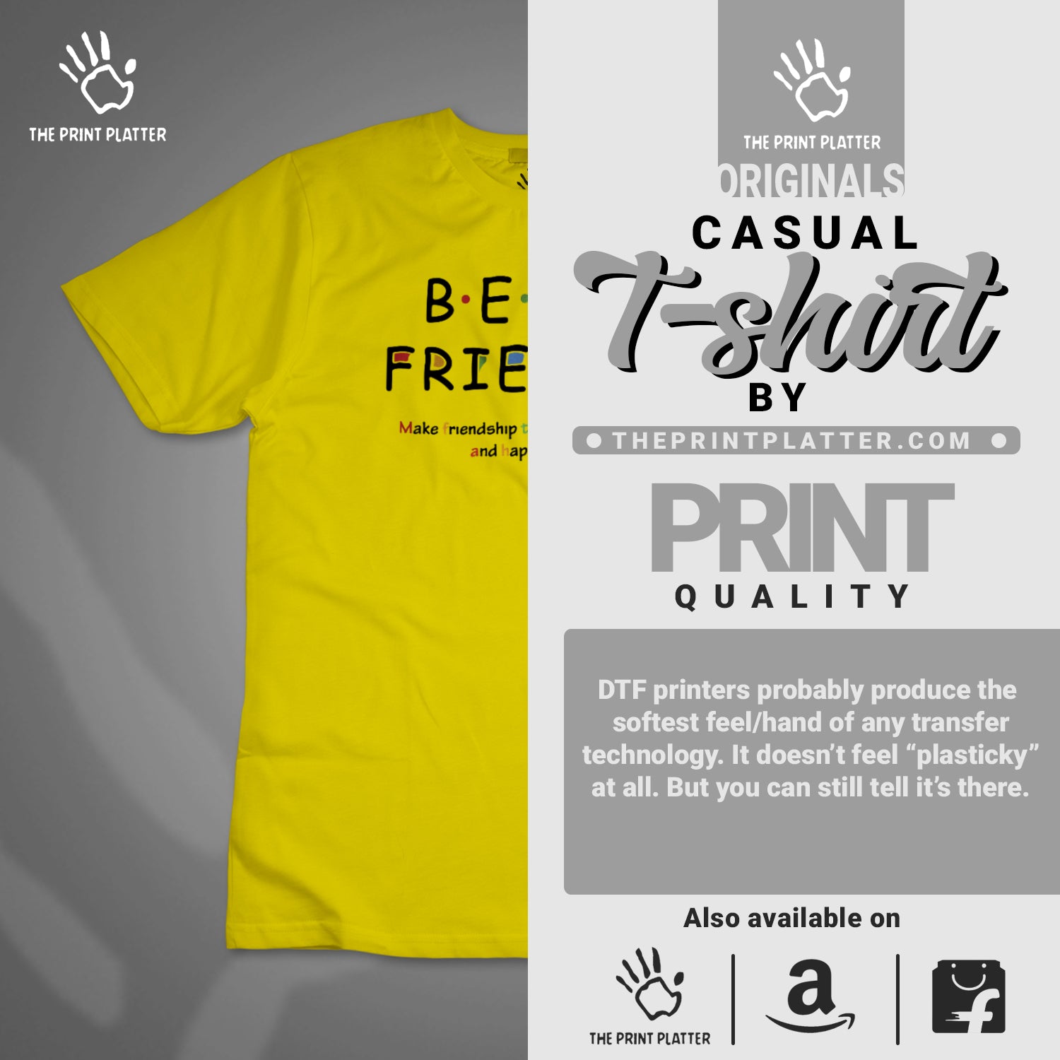 Best Friends Cotton Bio Wash 180gsm T-shirt |T51...