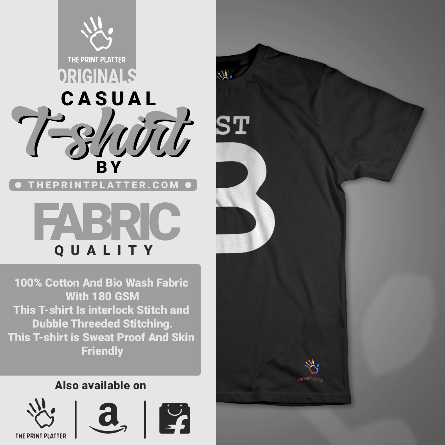 Big Best Cotton Bio Wash 180gsm T-shirt |T55...