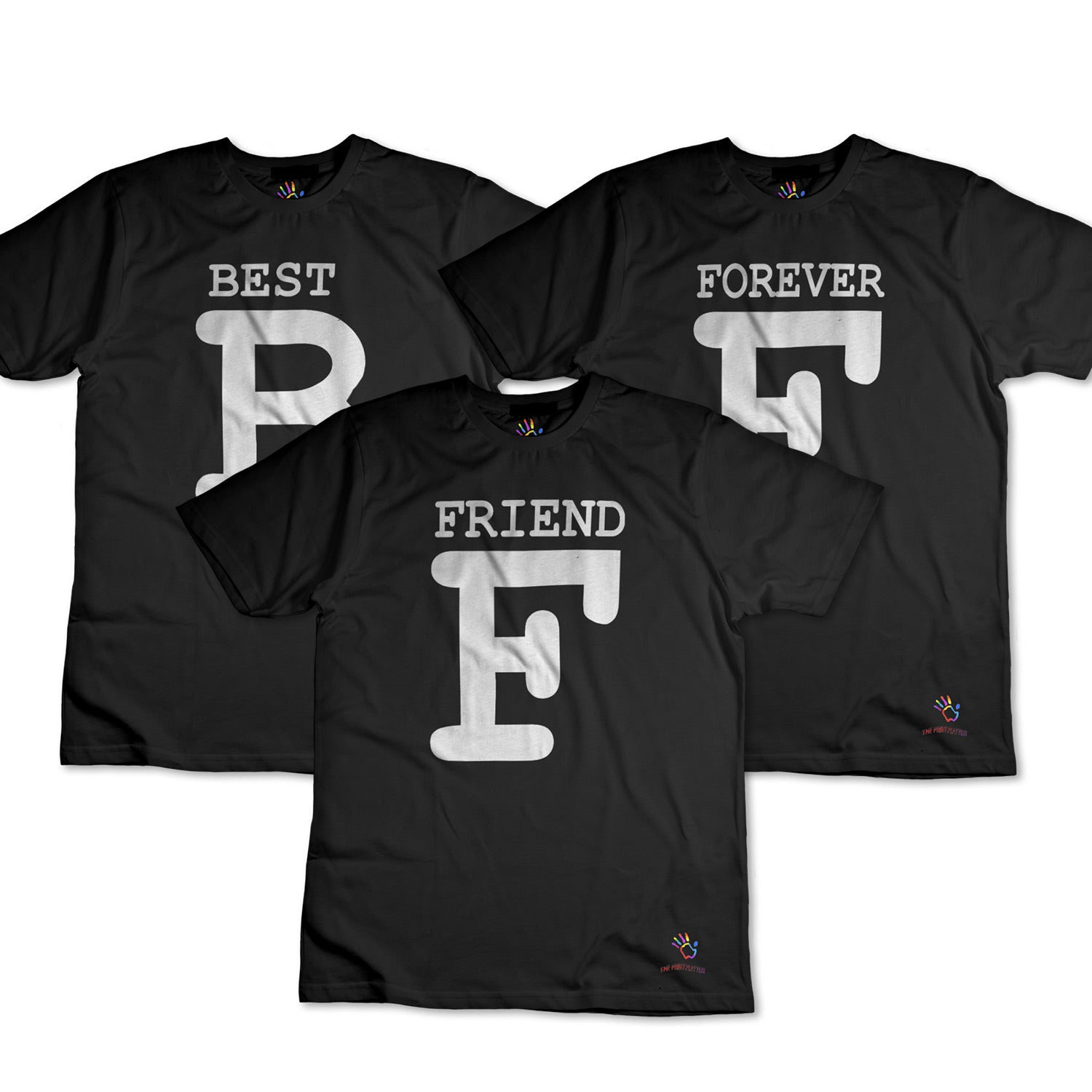 Best Friends Forever BFF Cotton Bio Wash 180gsm T-shirt | T57-BigBFF