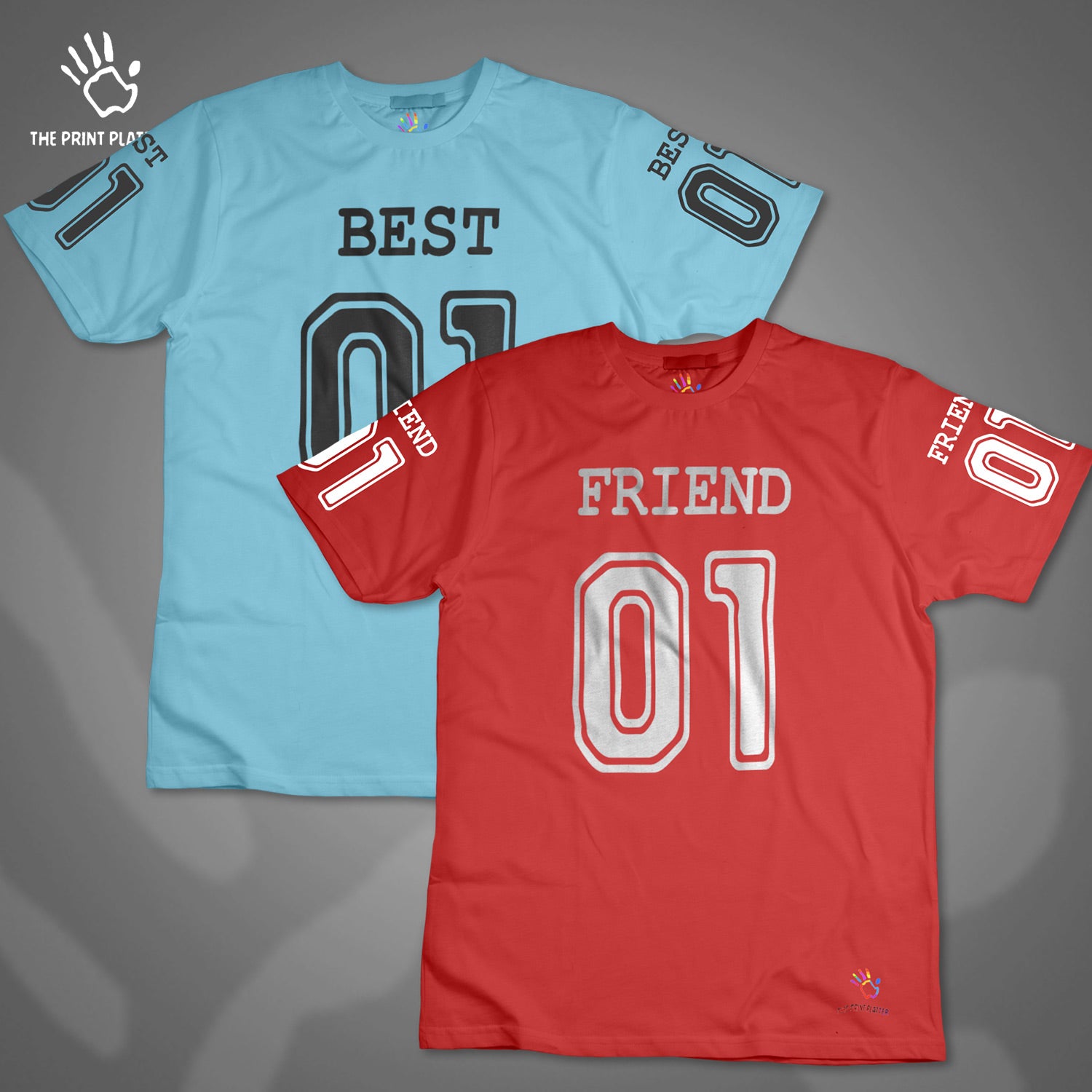 Best Friend Cotton Bio Wash 180gsm T-shirt | T62-BestFriend01.....