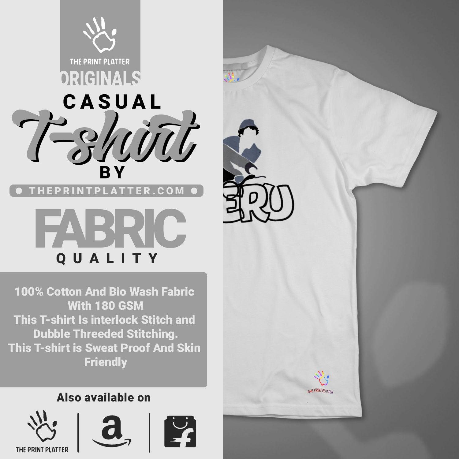 Veeru Cotton Bio Wash 180gsm T-shirt |T70....