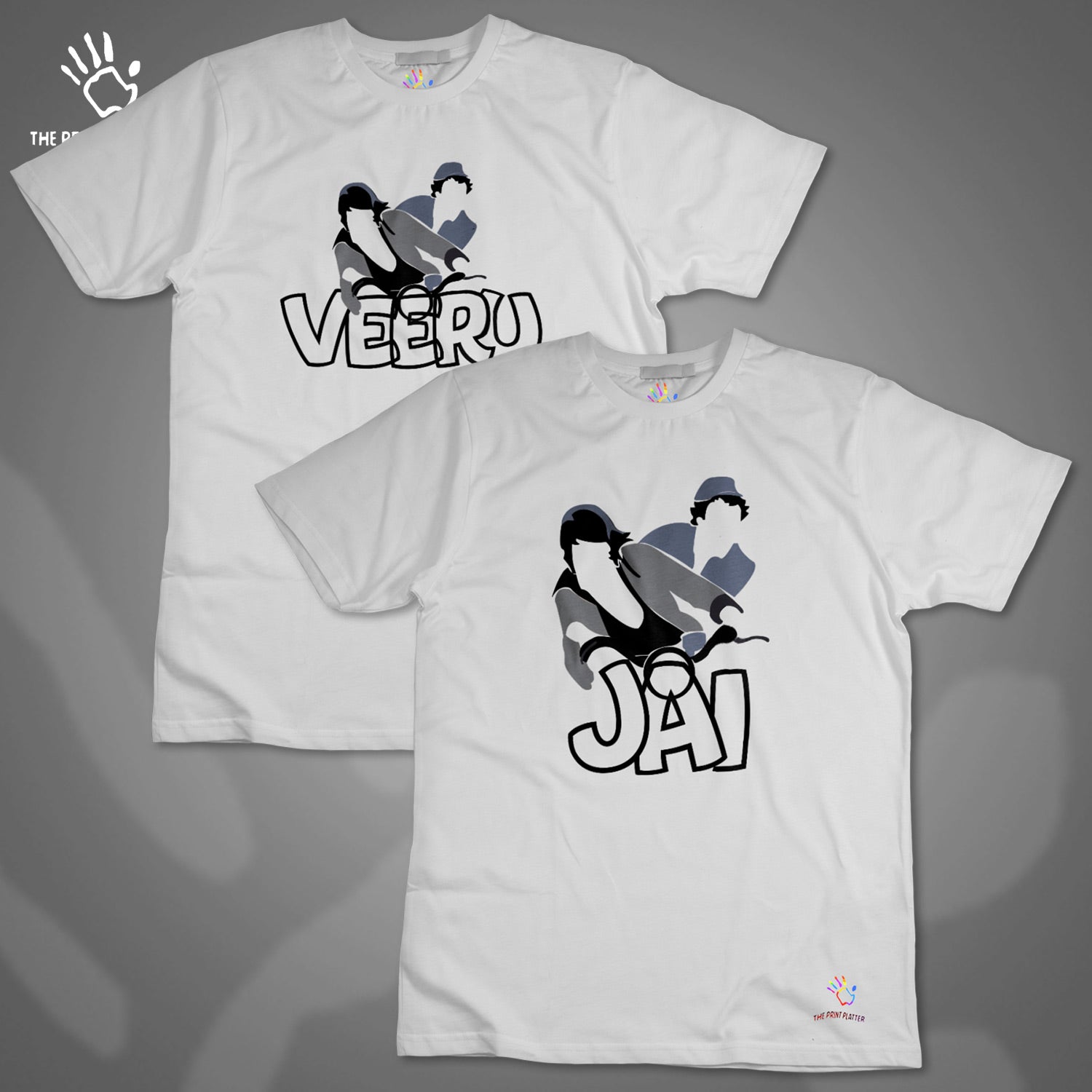 Jai Veeru Cotton Bio Wash 180gsm T-shirt | T71-JaiVeeru.....