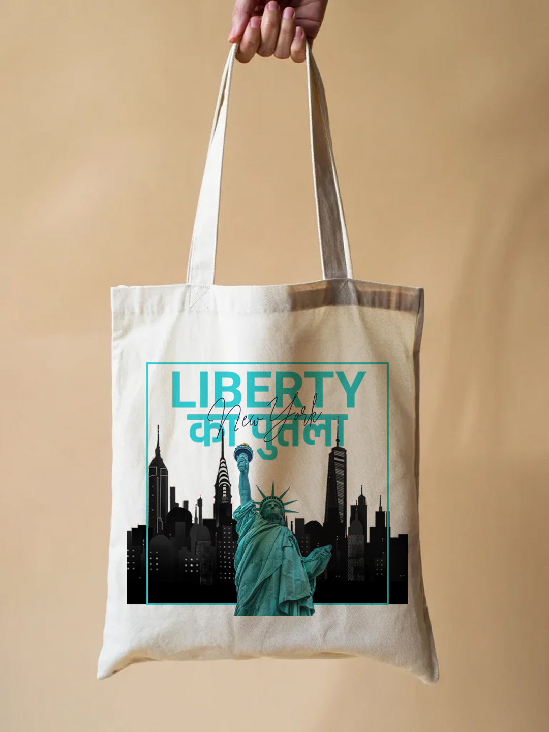 Liberty Ka Putla Tote Bag –  New York Reusable Jute/Canvas Tote Bag