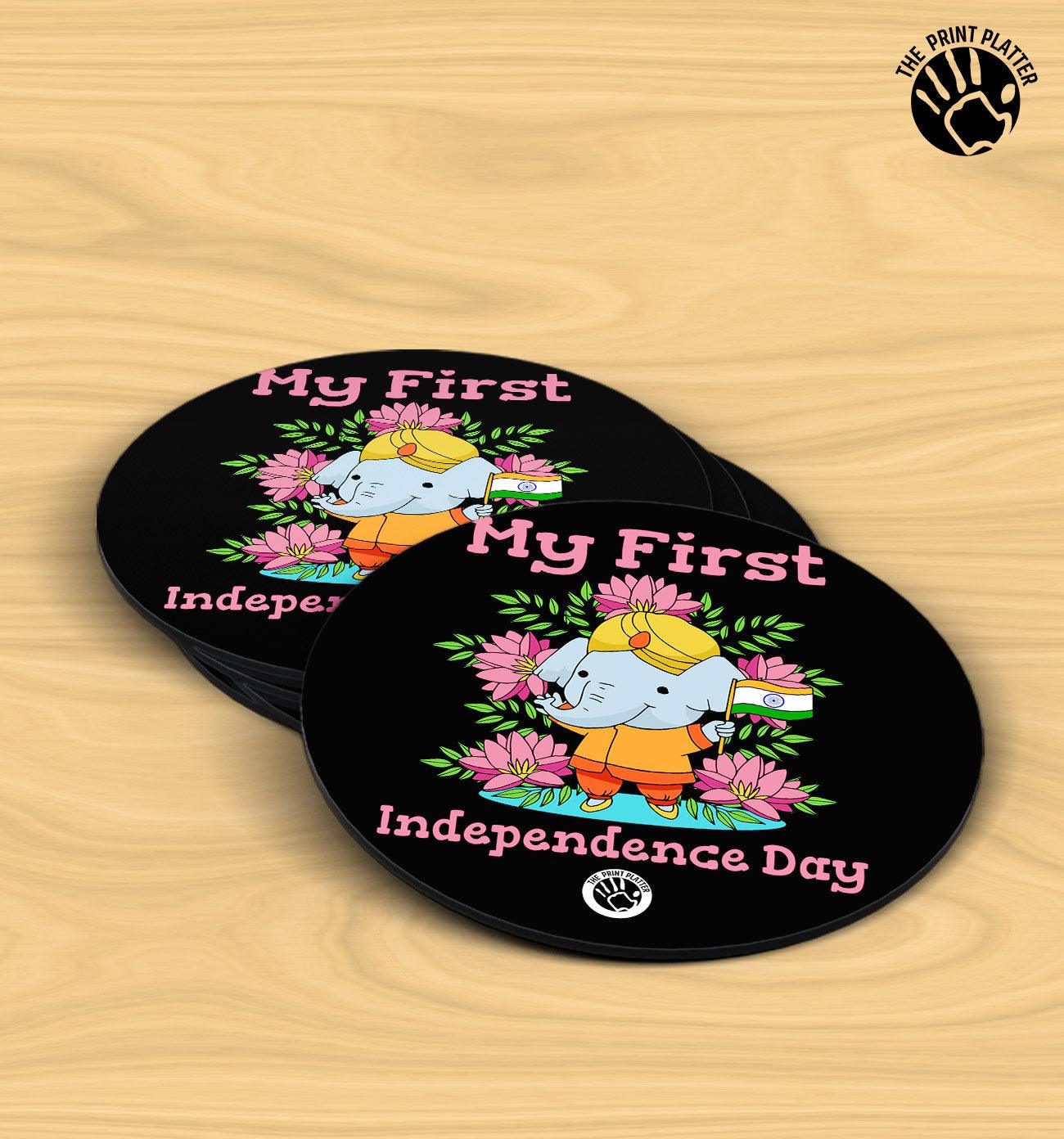 My First Indipendence Day - MDF Tea Coaster Pack Of 4 | TC-01