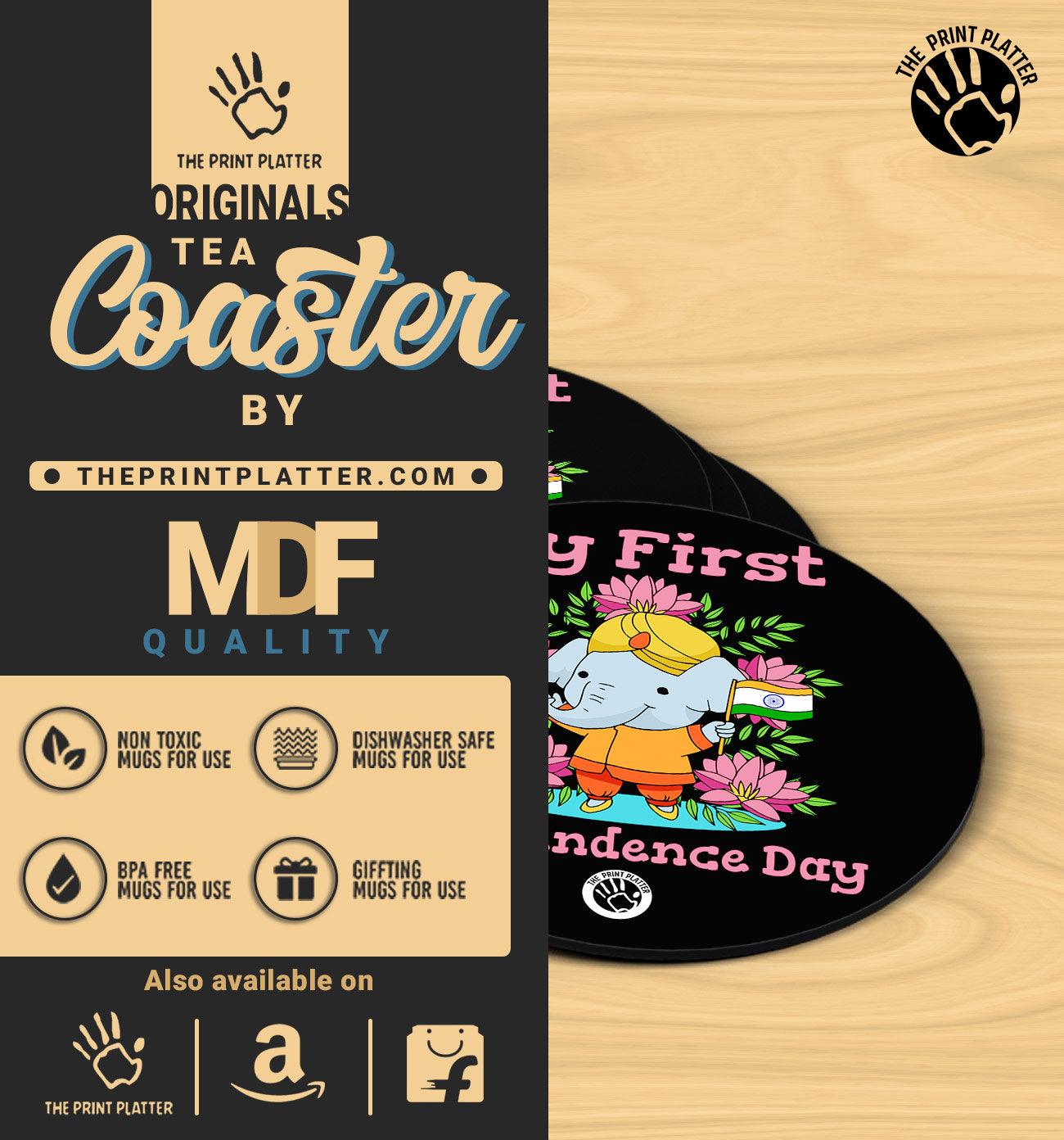 My First Indipendence Day - MDF Tea Coaster Pack Of 4 | TC-01