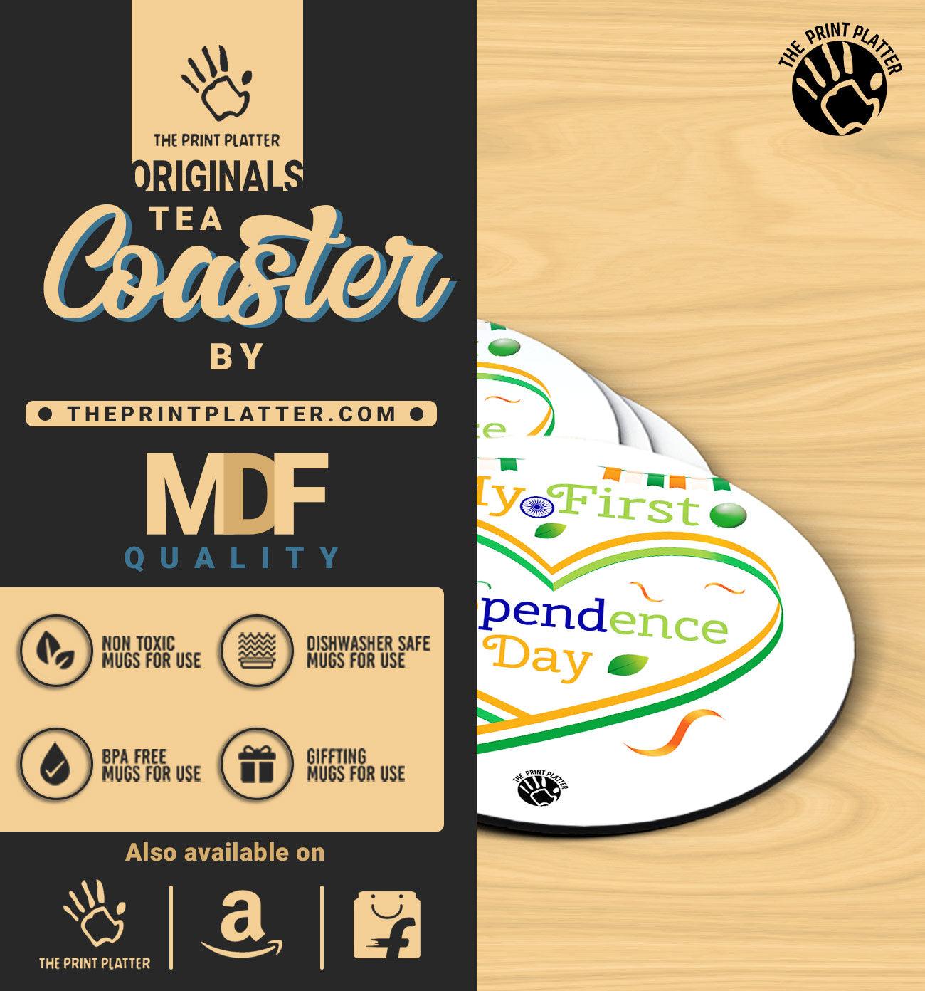 My First Indipendence Day - MDF Tea Coaster Pack Of 4 | TC-02