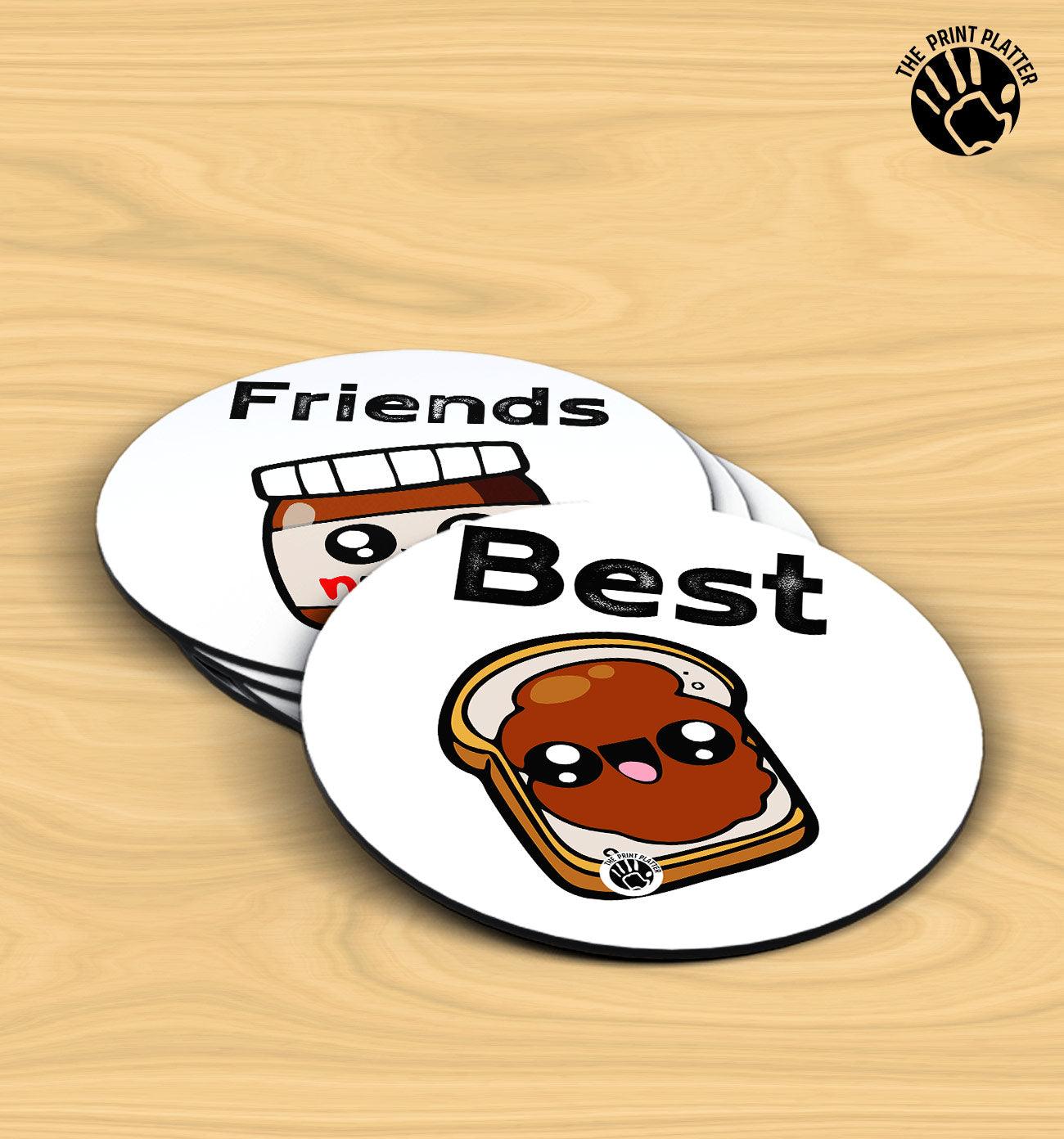 Friends Best - MDF Tea Coaster Pack Of 4 | TC-06