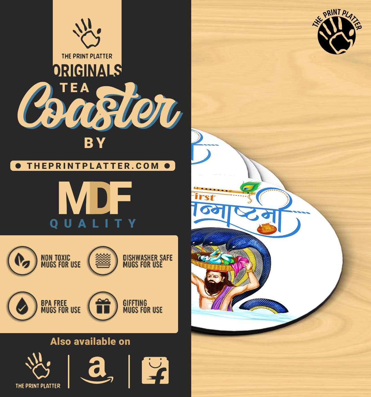 My First Janmashtami - MDF Tea Coaster Pack Of 4 | TC-14