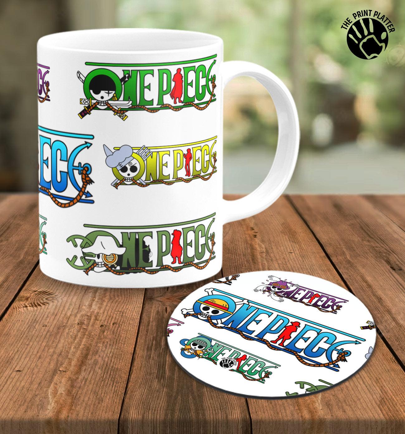 One Piece White Cermic Coffee Mug With Tea Coster 330 ml, Microwave & Dishwasher Safe| TM-R231