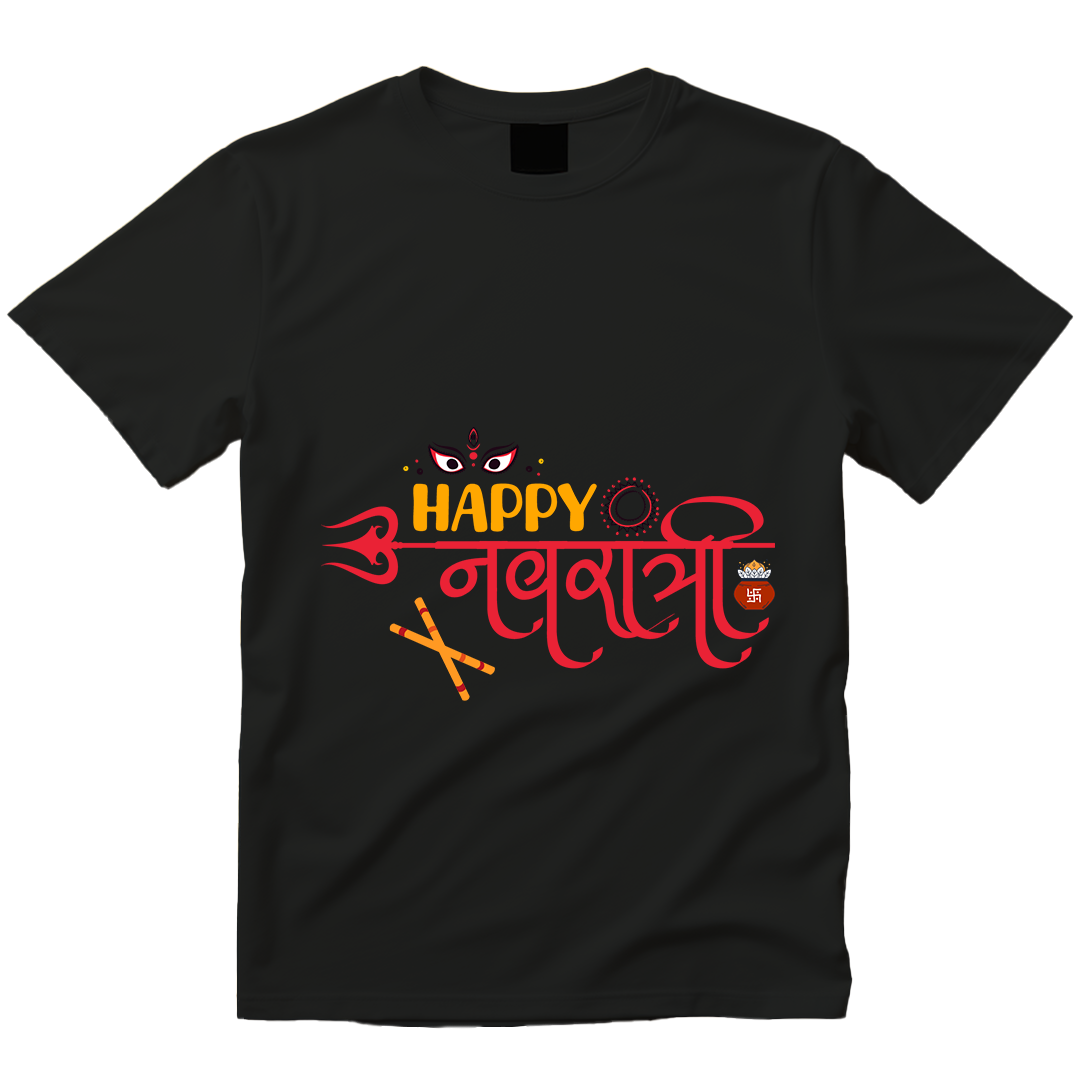 Navratri Unisex Tshirt Happy Navratri