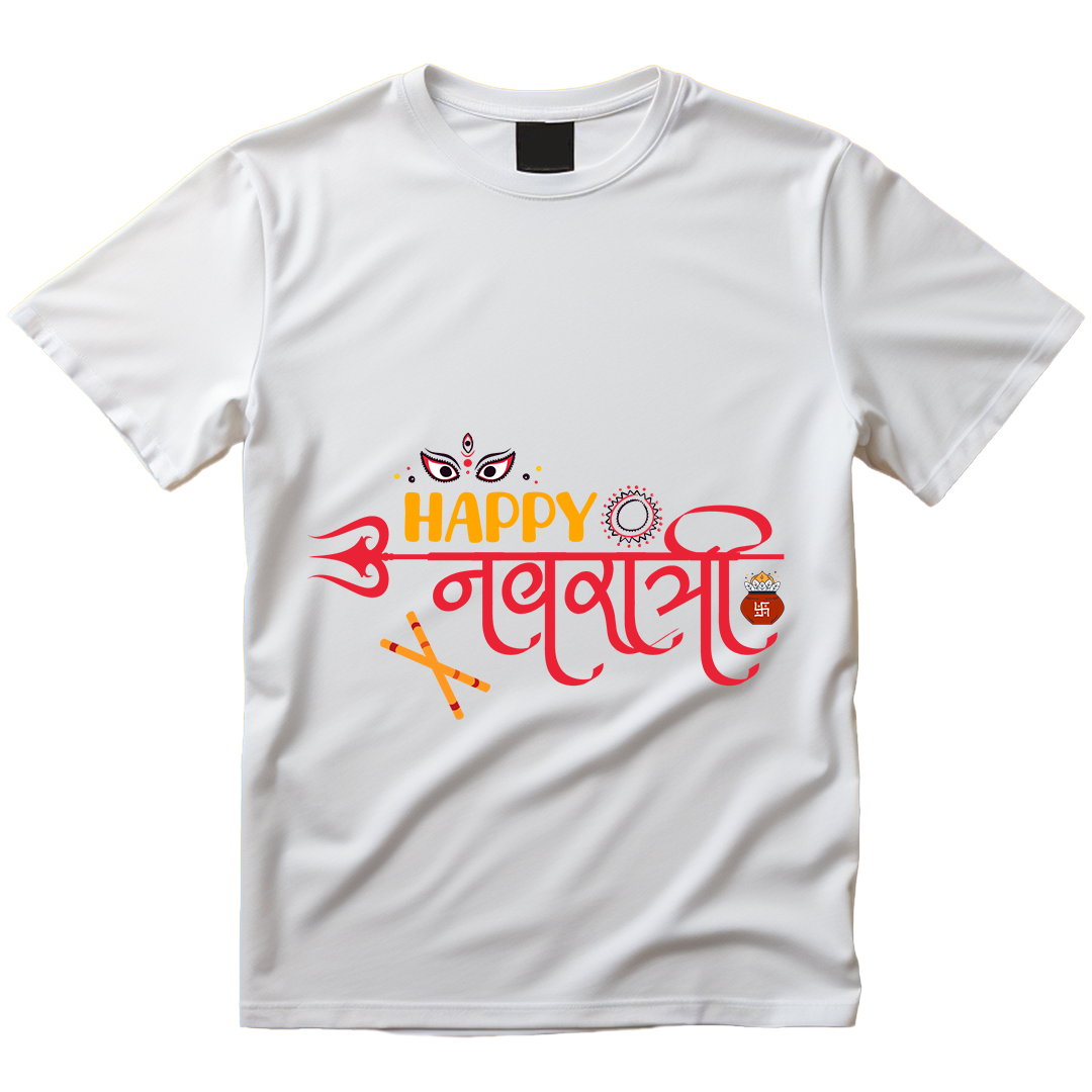 Navratri Unisex Tshirt Happy Navratri