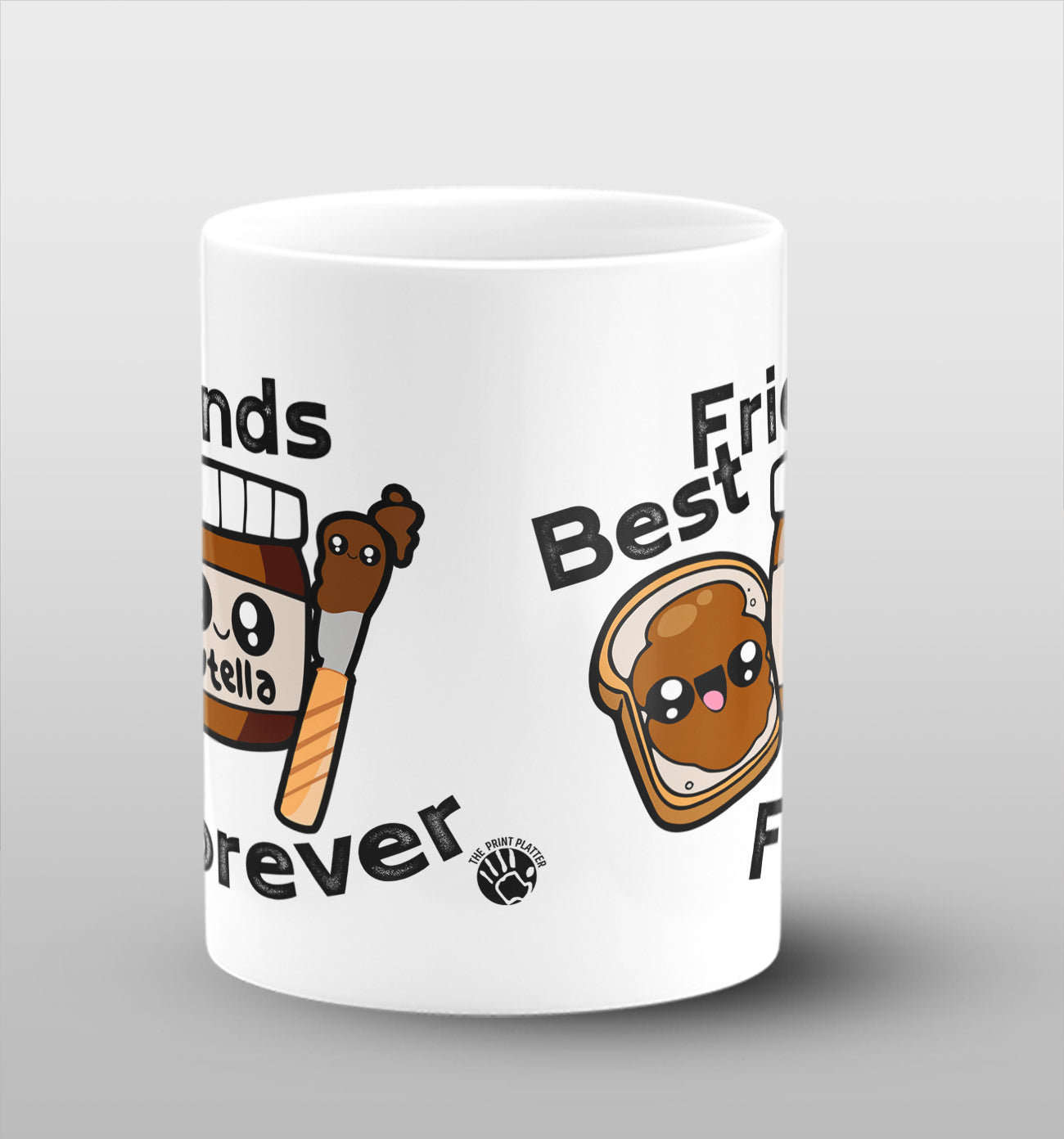 Best friends forever White Cermic Coffee Mug 330 ml, Microwave & Dishwasher Safe| CM-06