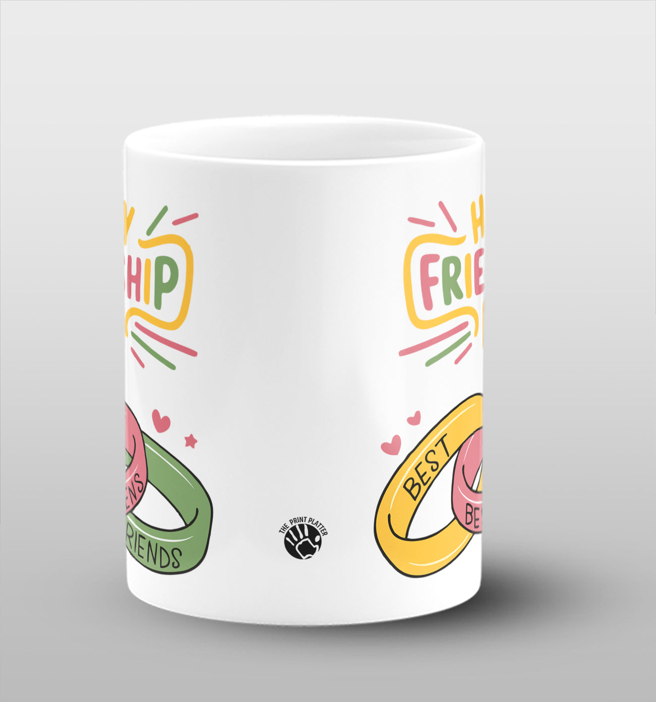 Happy Friendship Day Best Friend White Cermic Coffee Mug 330 ml, Microwave & Dishwasher Safe| CM-09