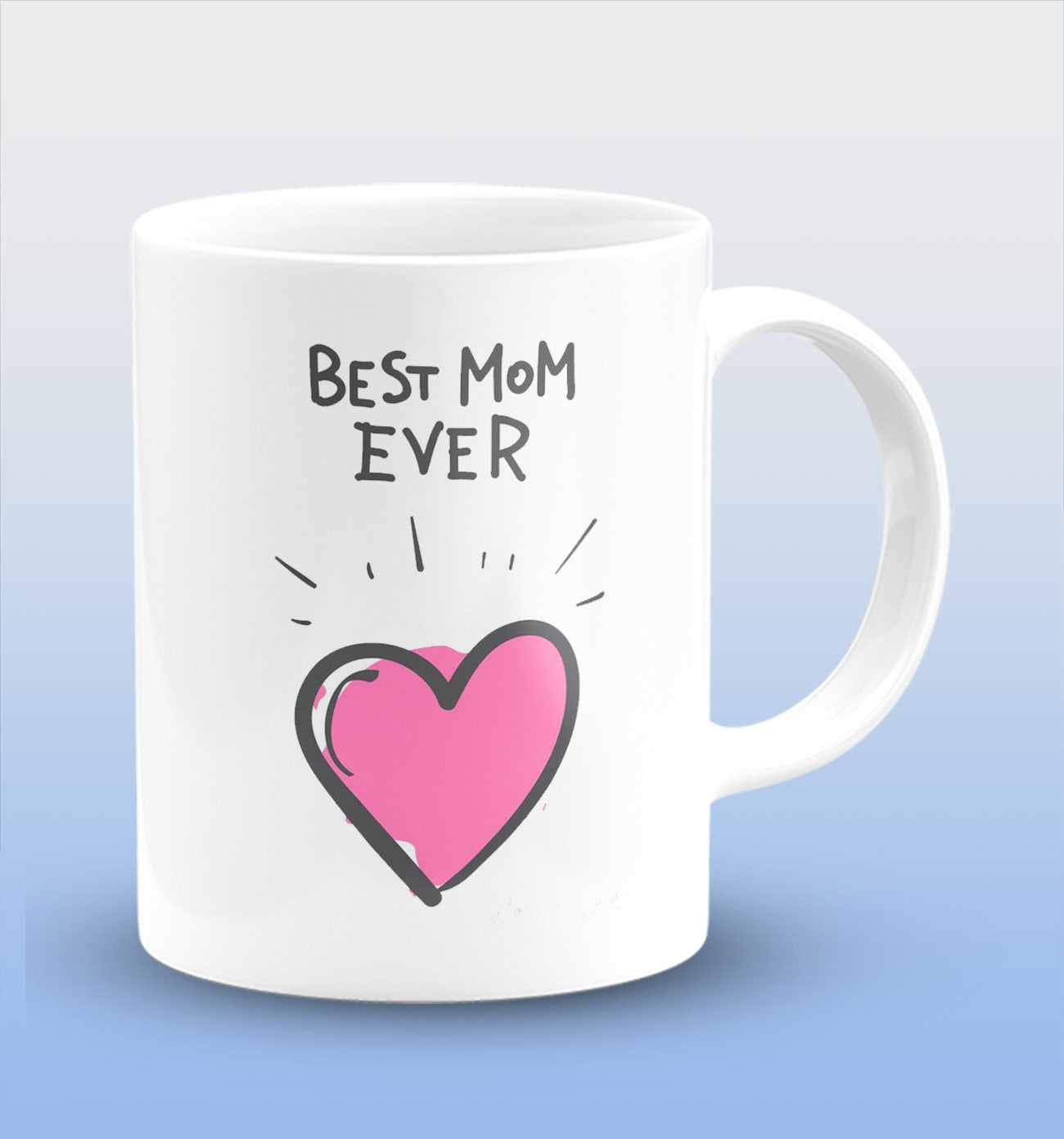 Best Mom Ever White Ceramic Coffee Mug 330 ml, Microwave & Dishwasher Safe| CM-26