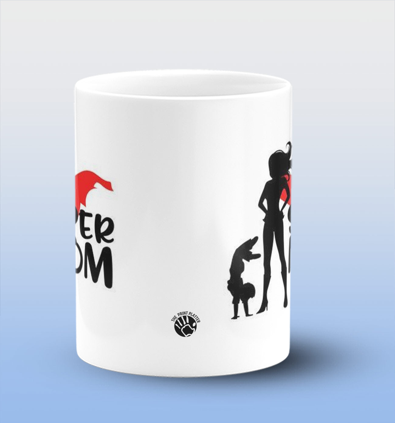 Super Mom White Ceramic Coffee Mug 330 ml, Microwave & Dishwasher Safe| CM-27