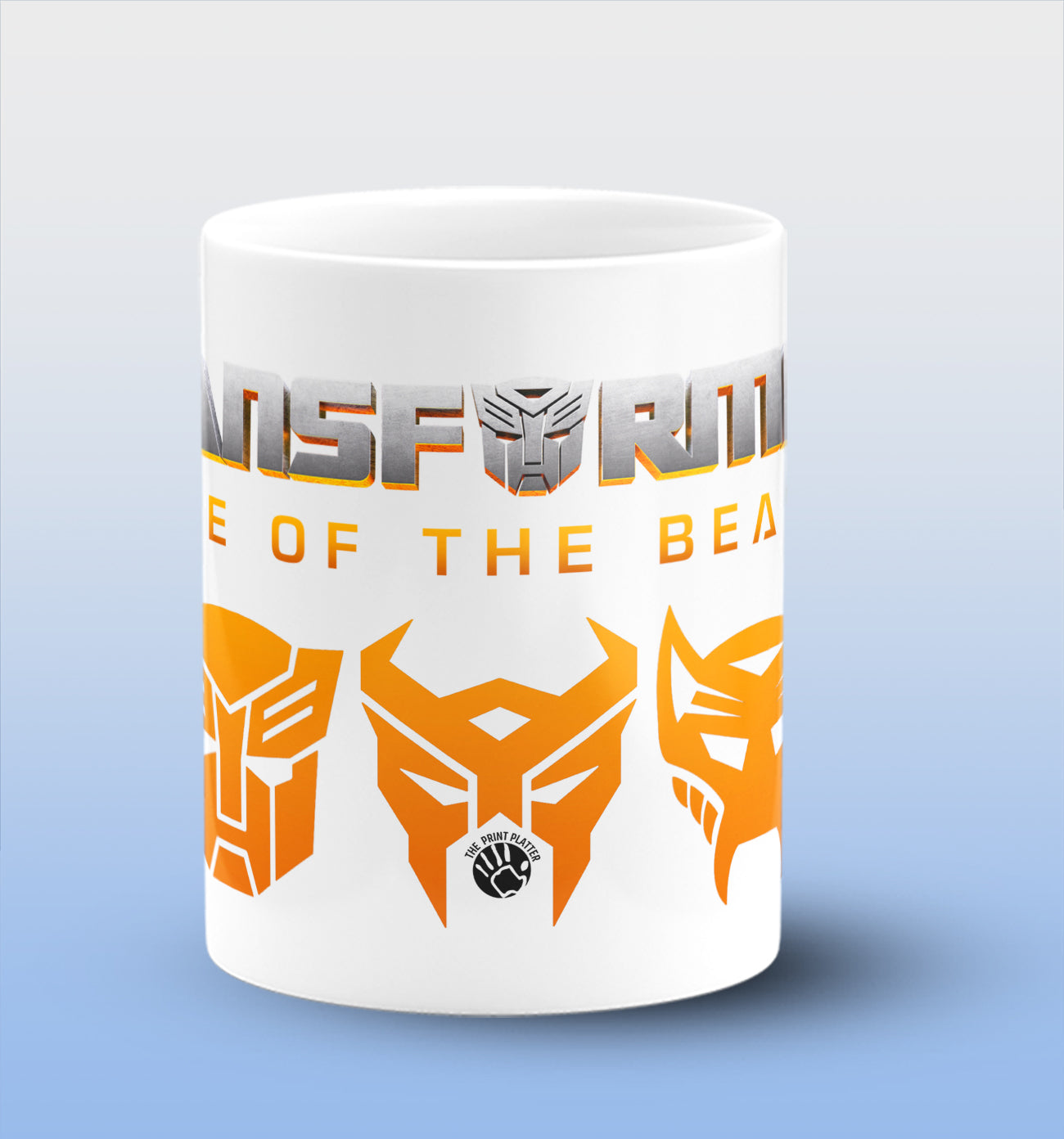 Transformers White Cermic Coffee Mug 330 ml, Microwave & Dishwasher Safe| CM-R124