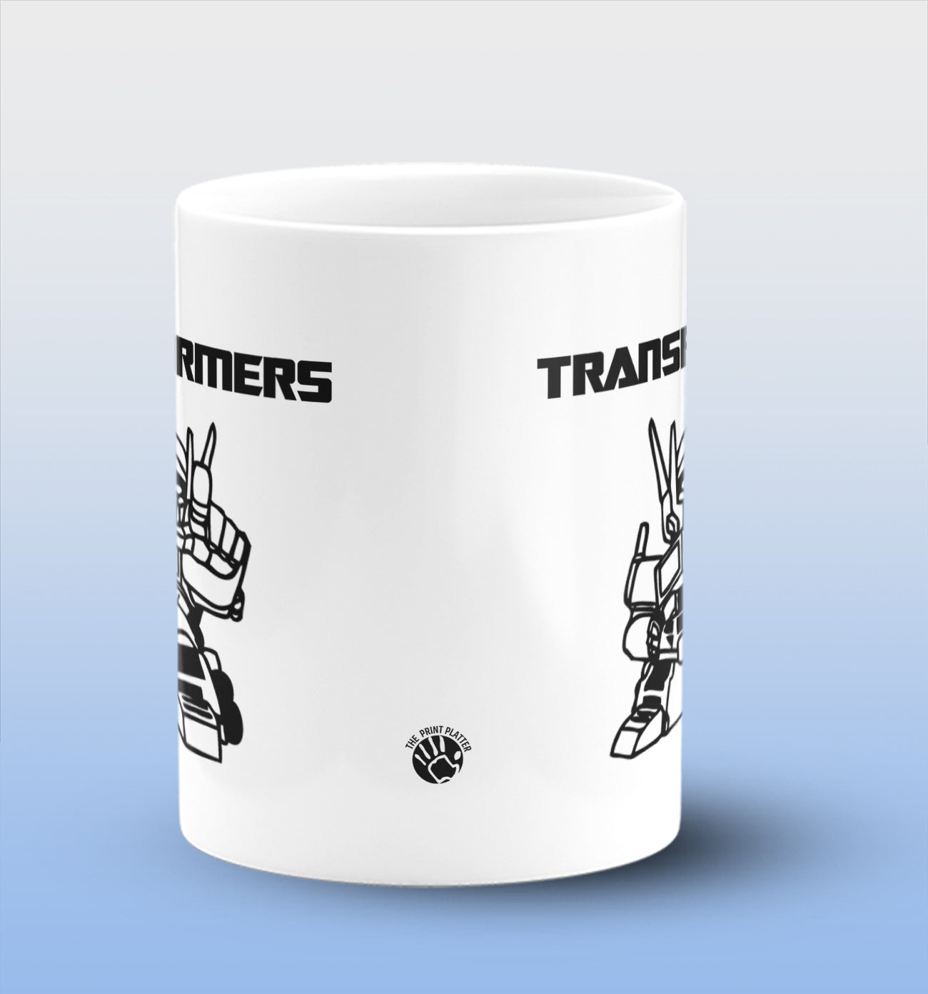 Transformers White Cermic Coffee Mug 330 ml, Microwave & Dishwasher Safe| CM-R125