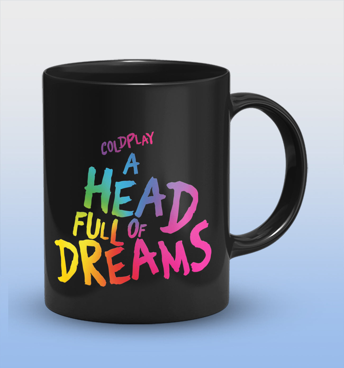 Coldplay A Head Full of Dreams Full Black Cermic Coffee Mug 330 ml, Microwave & Dishwasher Safe| CM-R140