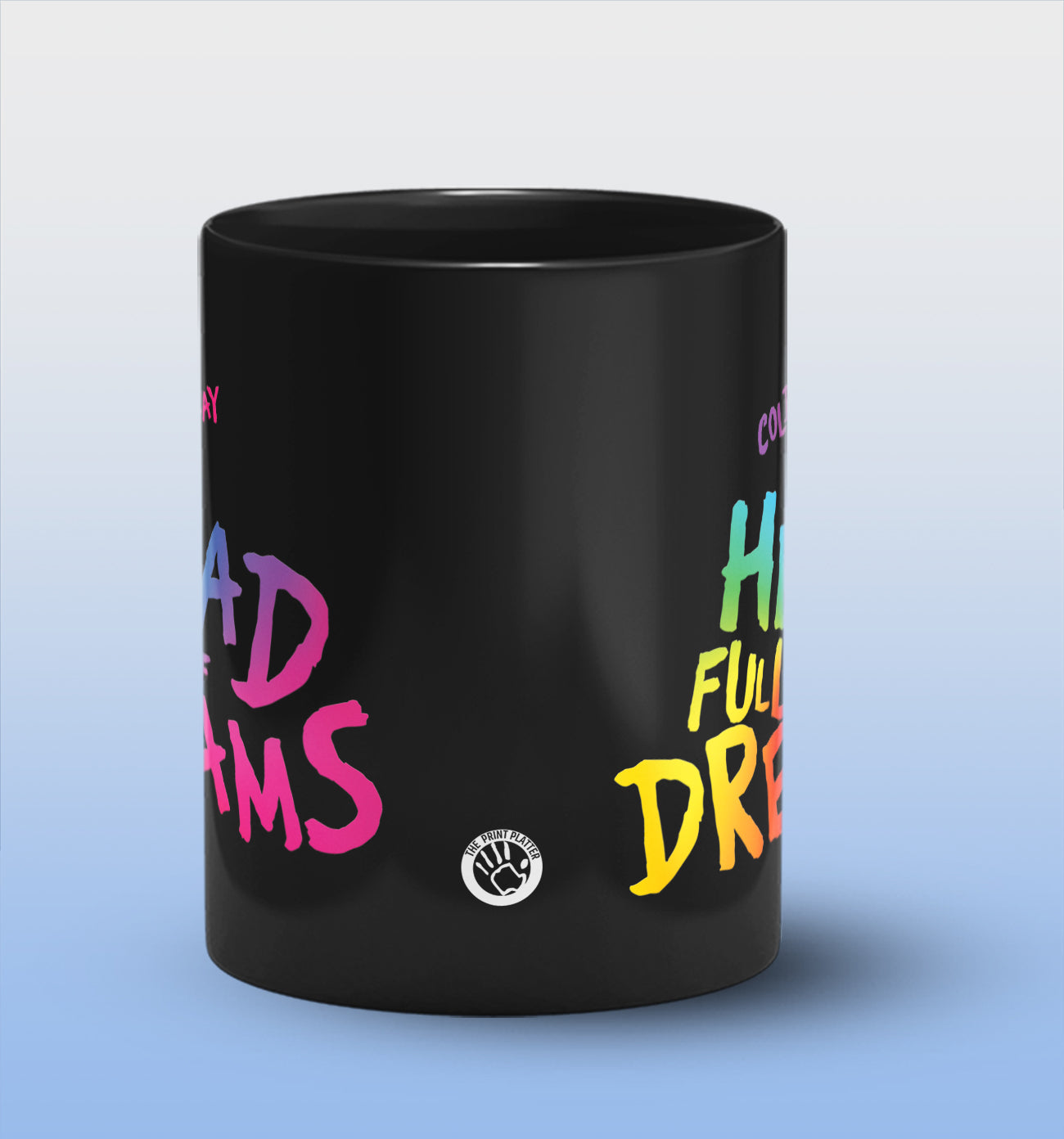 Coldplay A Head Full of Dreams Full Black Cermic Coffee Mug 330 ml, Microwave & Dishwasher Safe| CM-R140