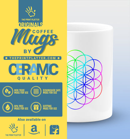 Coldplay White Cermic Coffee Mug 330 ml, Microwave & Dishwasher Safe| CM-R143