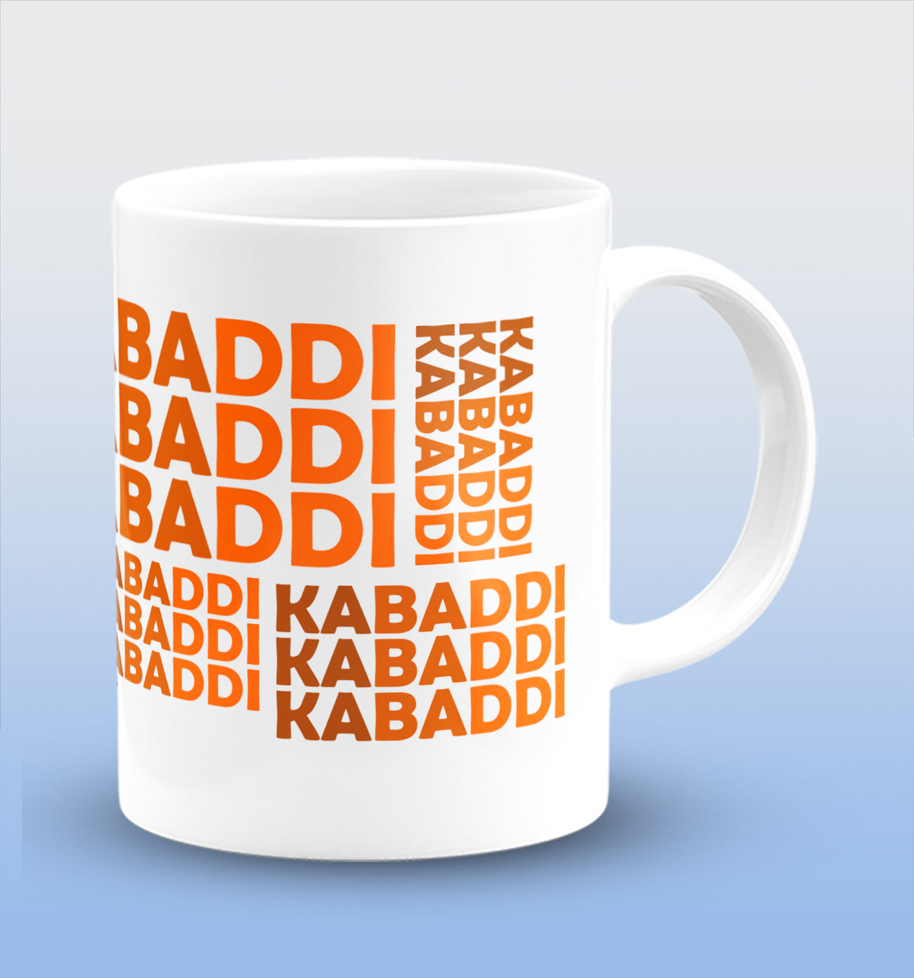 Kabaddi Kabaddi Kabaddi White Cermic Coffee Mug 330 ml, Microwave & Dishwasher Safe| CM-R148