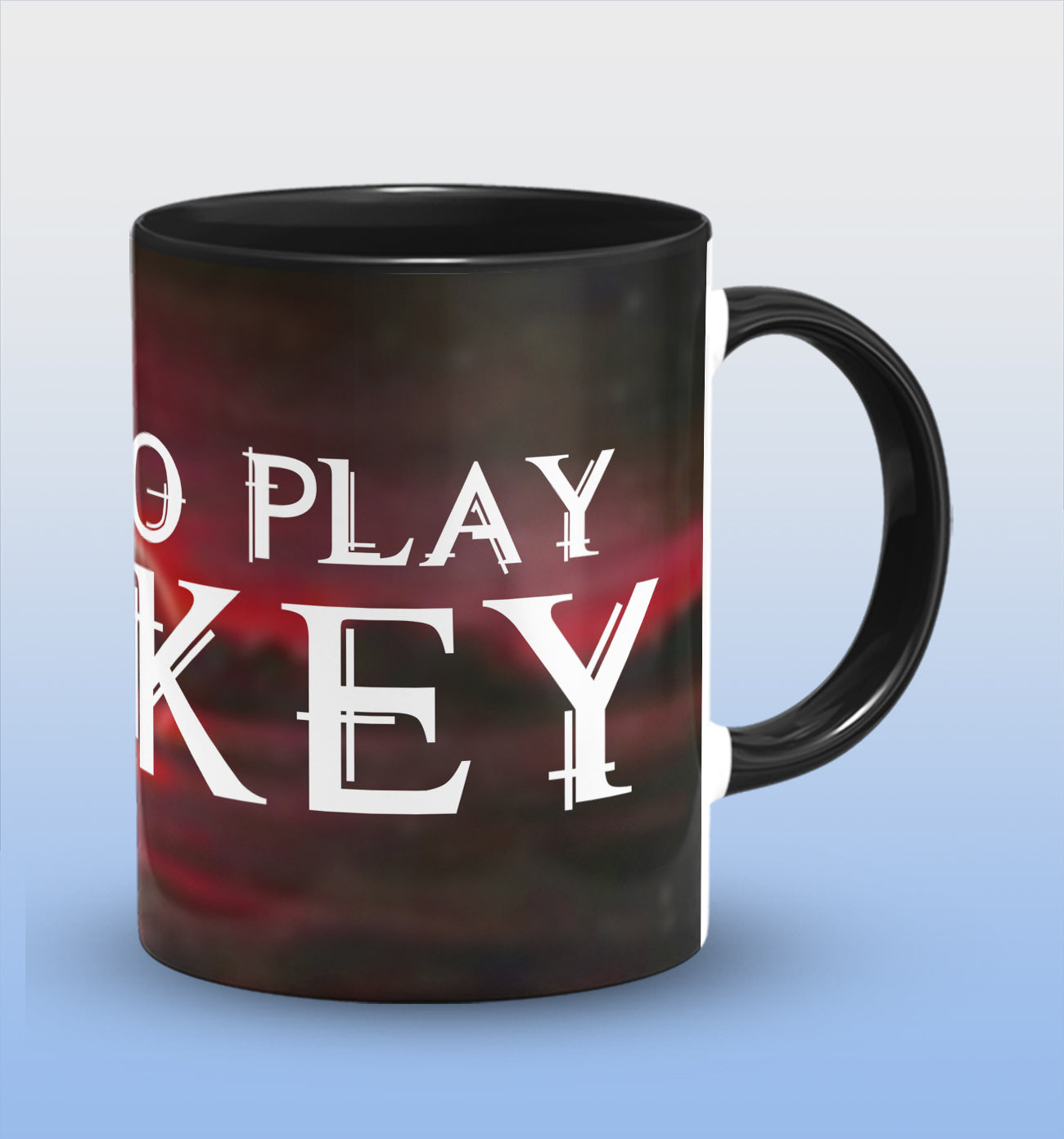 Born To Play Hockey Inside Black Cermic Coffee Mug 330 ml, Microwave & Dishwasher Safe| CM-R151