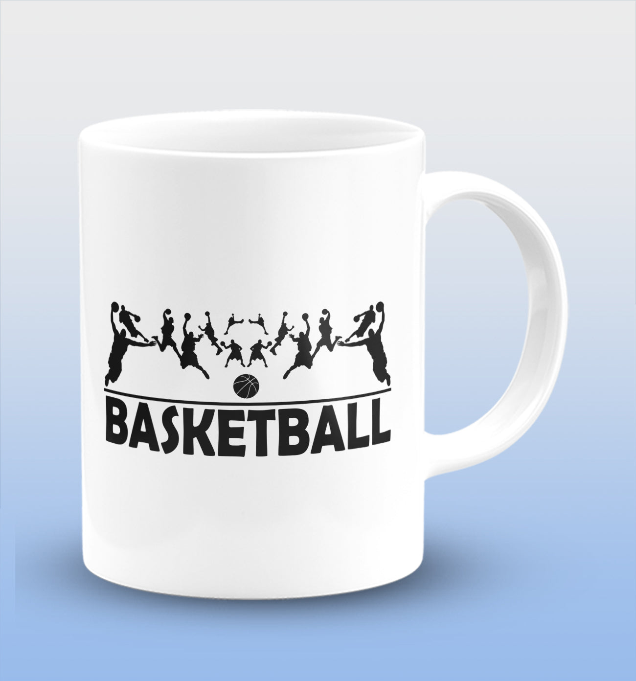 Basketball White Cermic Coffee Mug 330 ml, Microwave & Dishwasher Safe| CM-R166