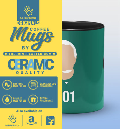 001 Squid Game Inside Black Cermic Coffee Mug 330 ml, Microwave & Dishwasher Safe| CM-R177
